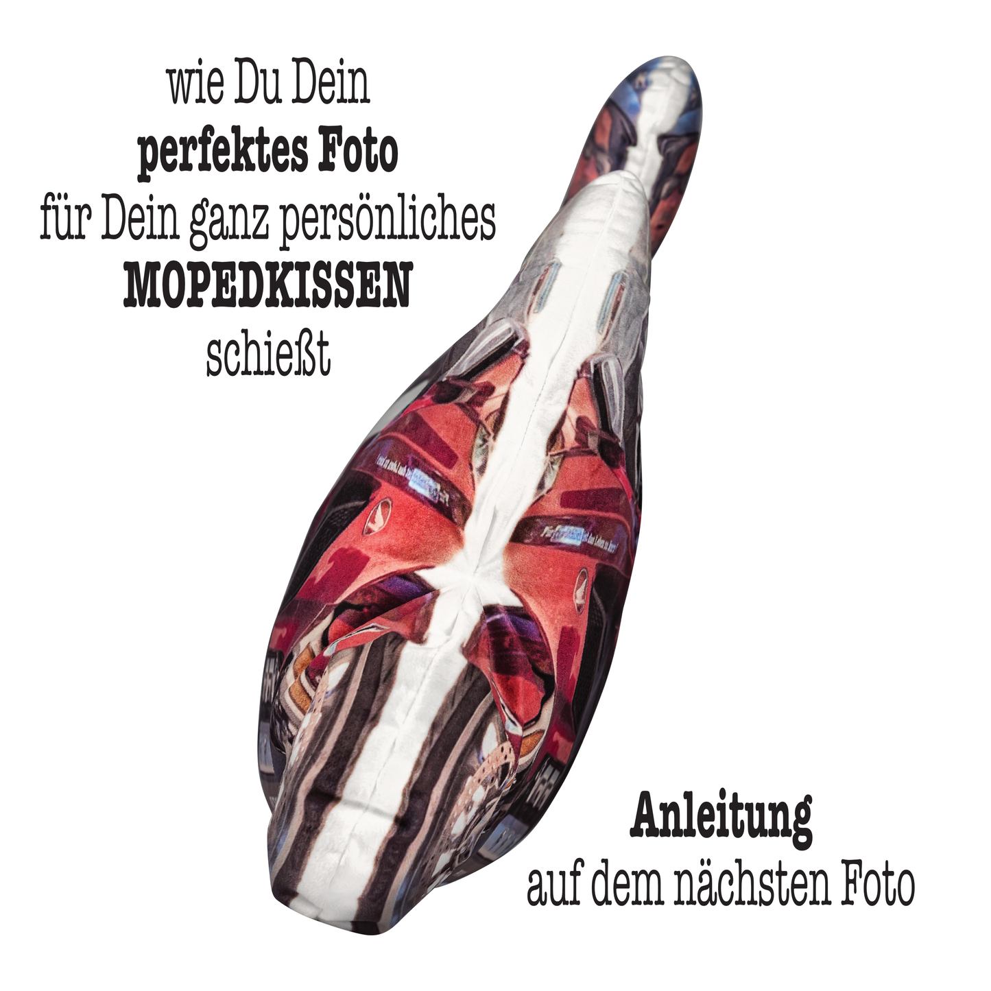personalisiertes Mopedkissen