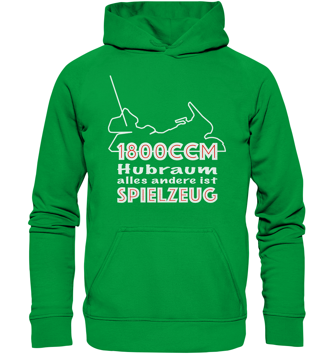 Goldwinger Spruch - 1800ccm Spielzeug - Basic Unisex Hoodie