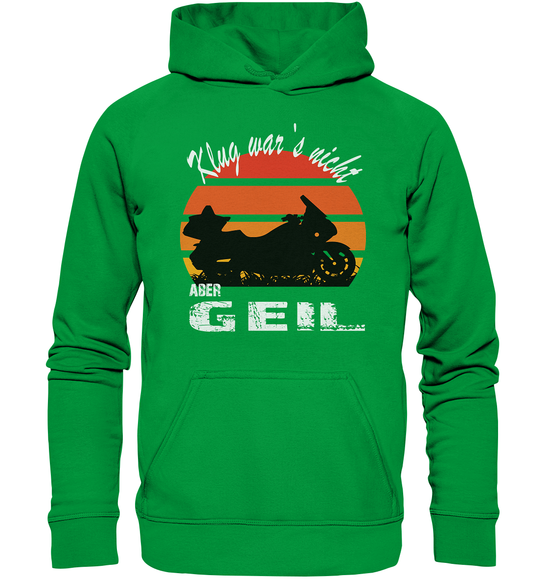 Goldwinger Spruch - Klug war`s nicht aber geil - Basic Unisex Hoodie