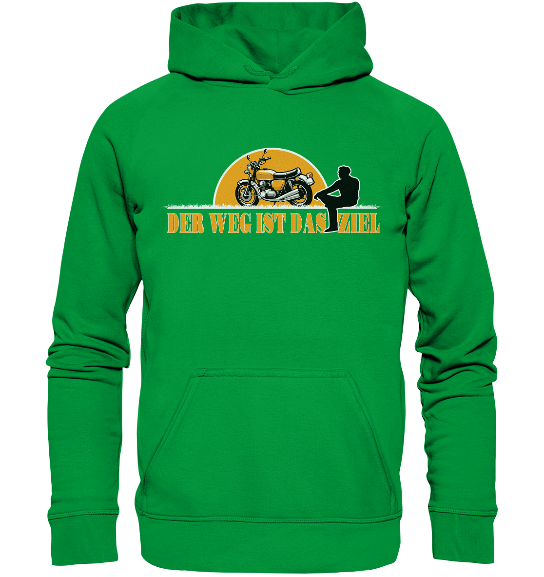 Der Weg ist das Ziel - Spruch für Biker - Basic Unisex Hoodie