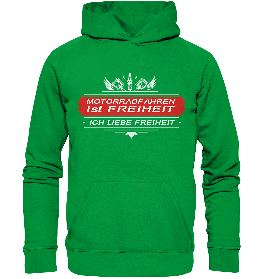 Motorradfahren ist Freiheit - Biker Spruch - Basic Unisex Hoodie