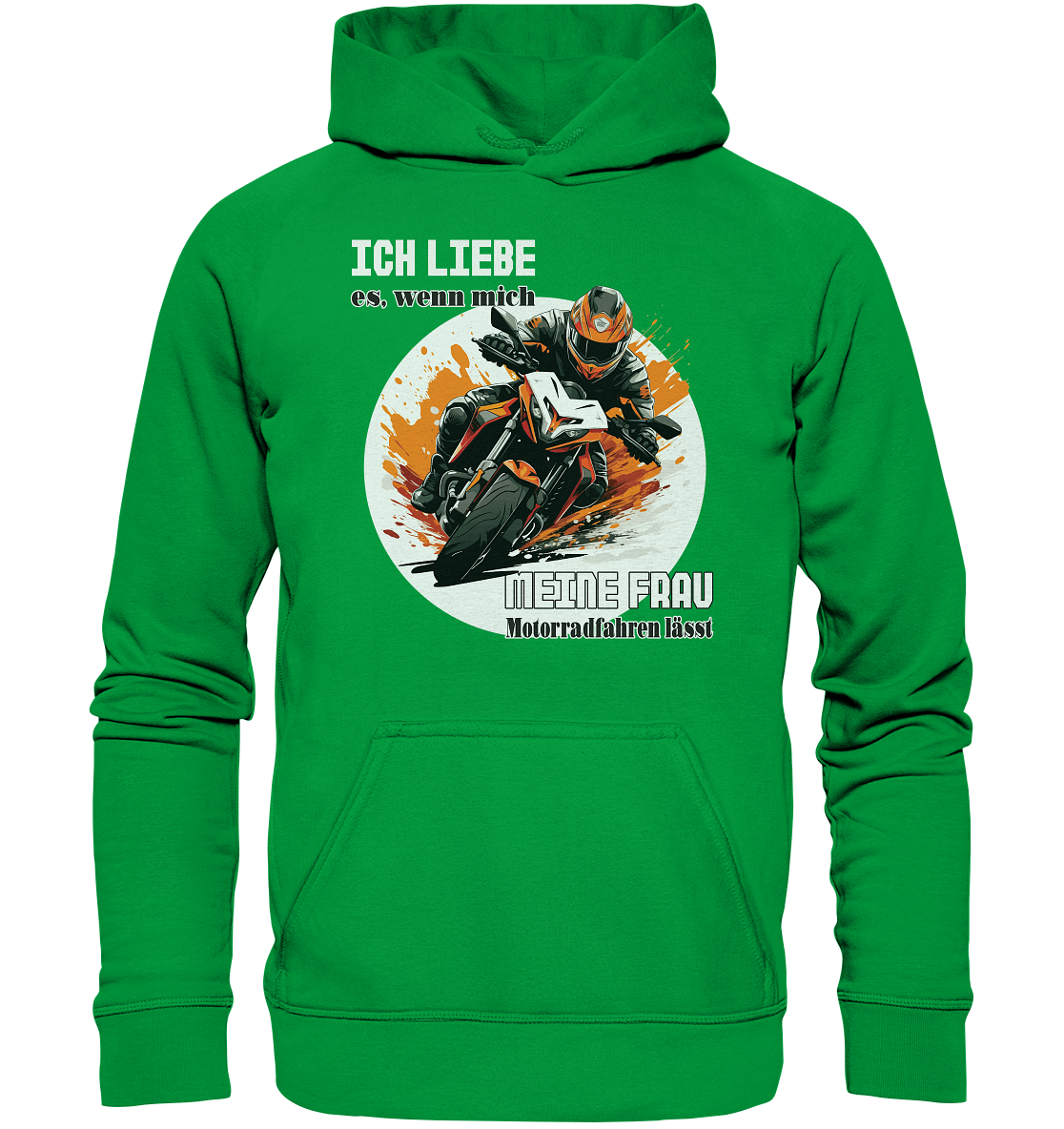 Ich liebe meine Frau - lustiger Biker Spruch - Basic Unisex Hoodie