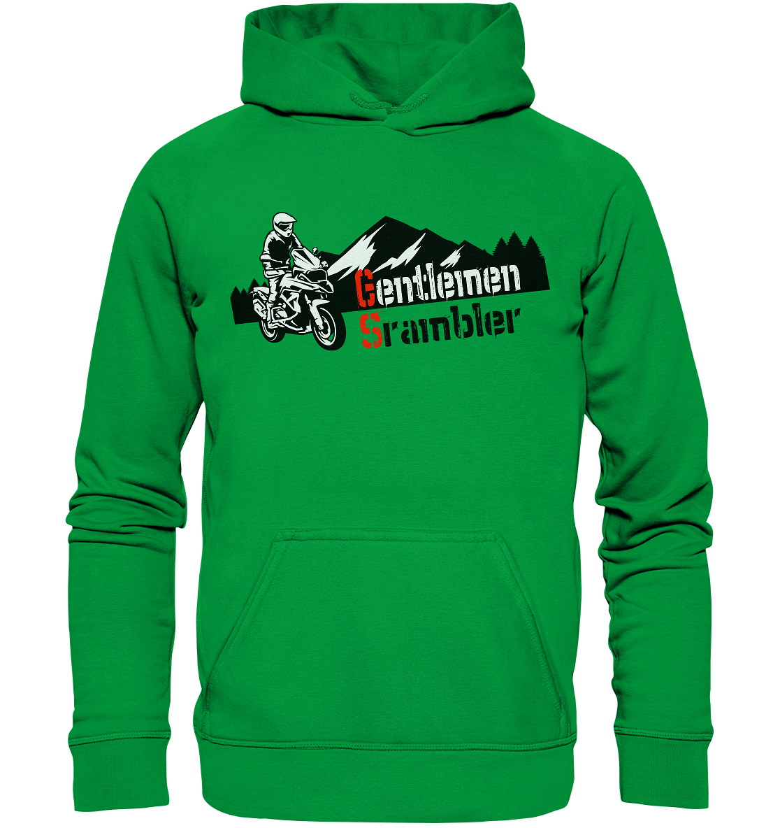 Gentlemen Scrambler - Abenteuer Biker - Basic Unisex Hoodie