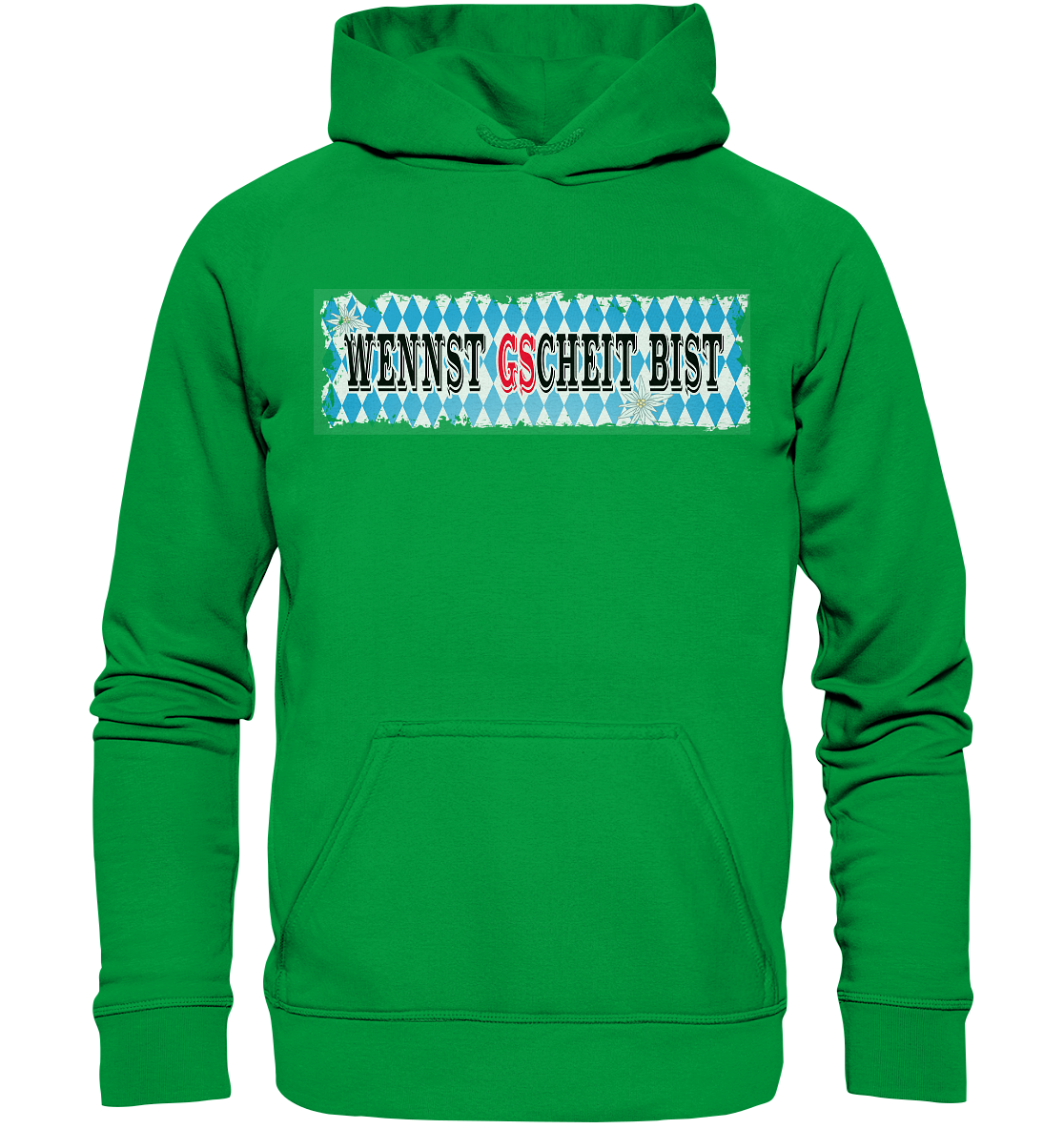 wennst GScheit bist - Spruch für bayrische Adventure Biker - Basic Unisex Hoodie