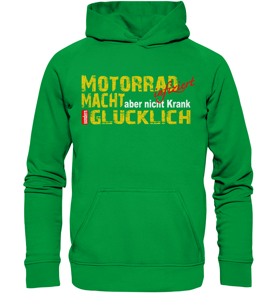 Motorrad macht Glücklich - Basic Unisex Hoodie