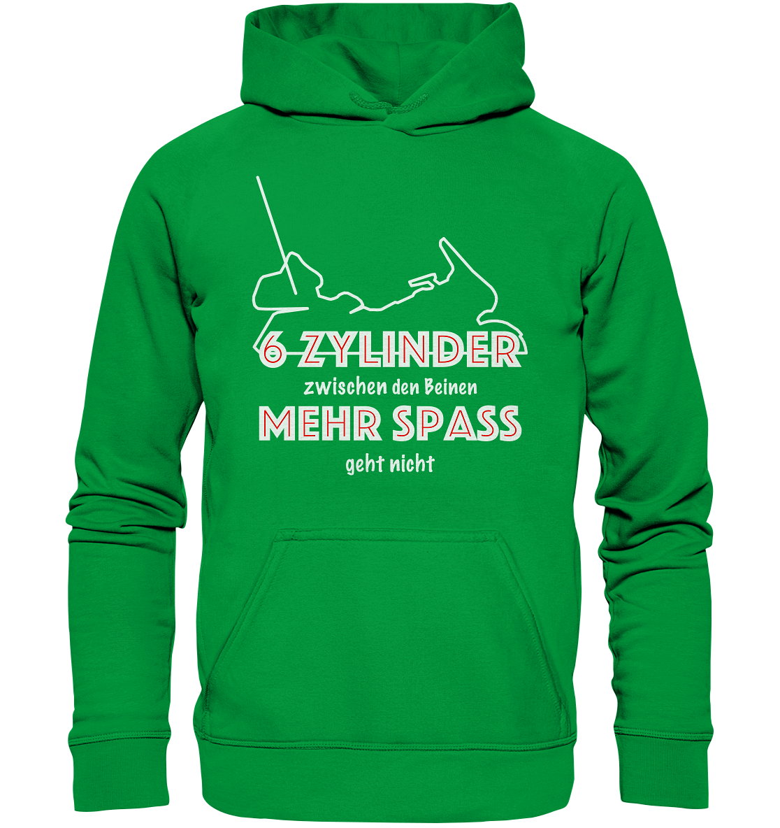 Goldwinger Spruch - 6 Zylinder - Basic Unisex Hoodie