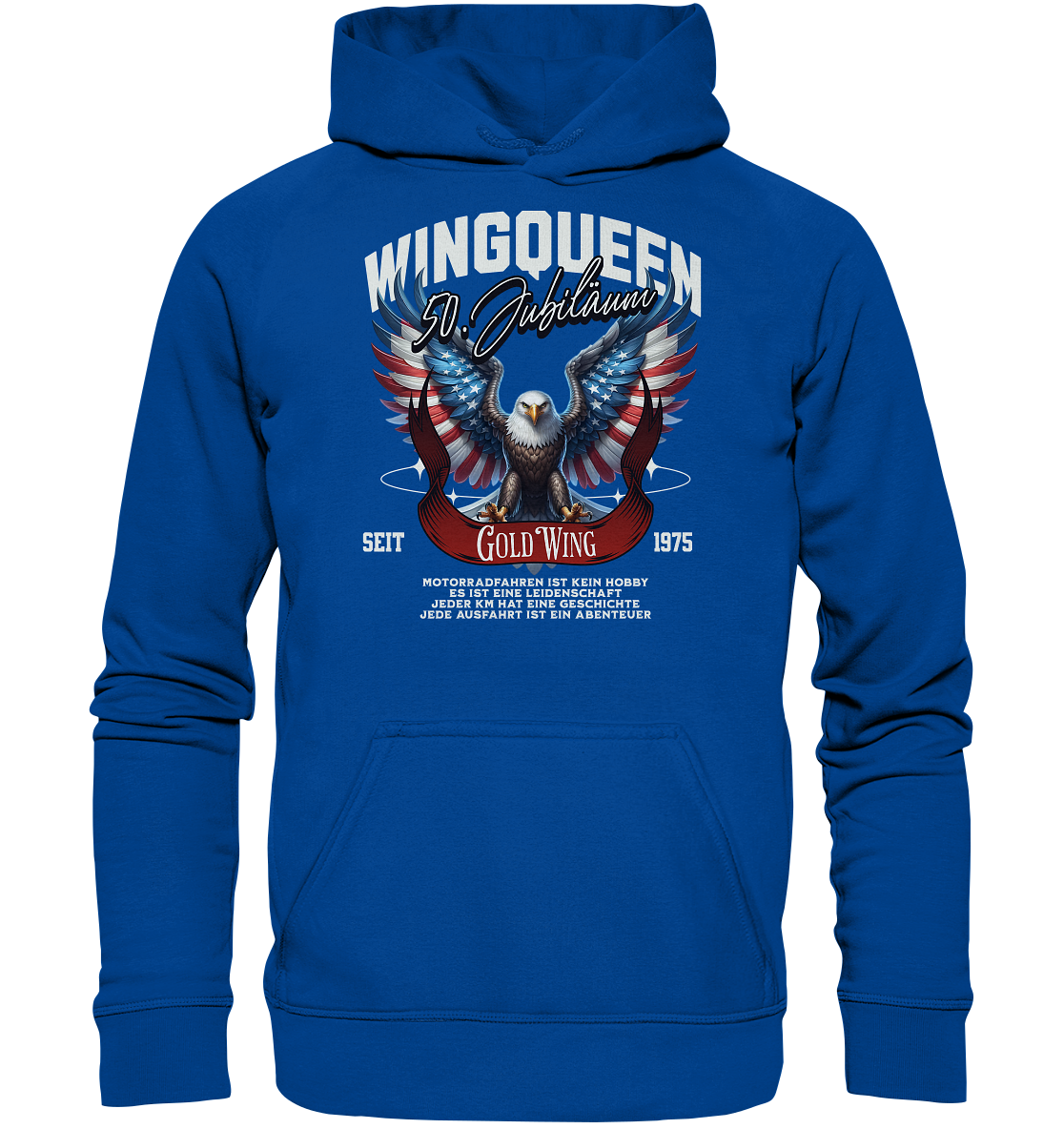 Goldwing Wing Queen 50 Jubiläum 1975 DE - Basic Unisex Hoodie
