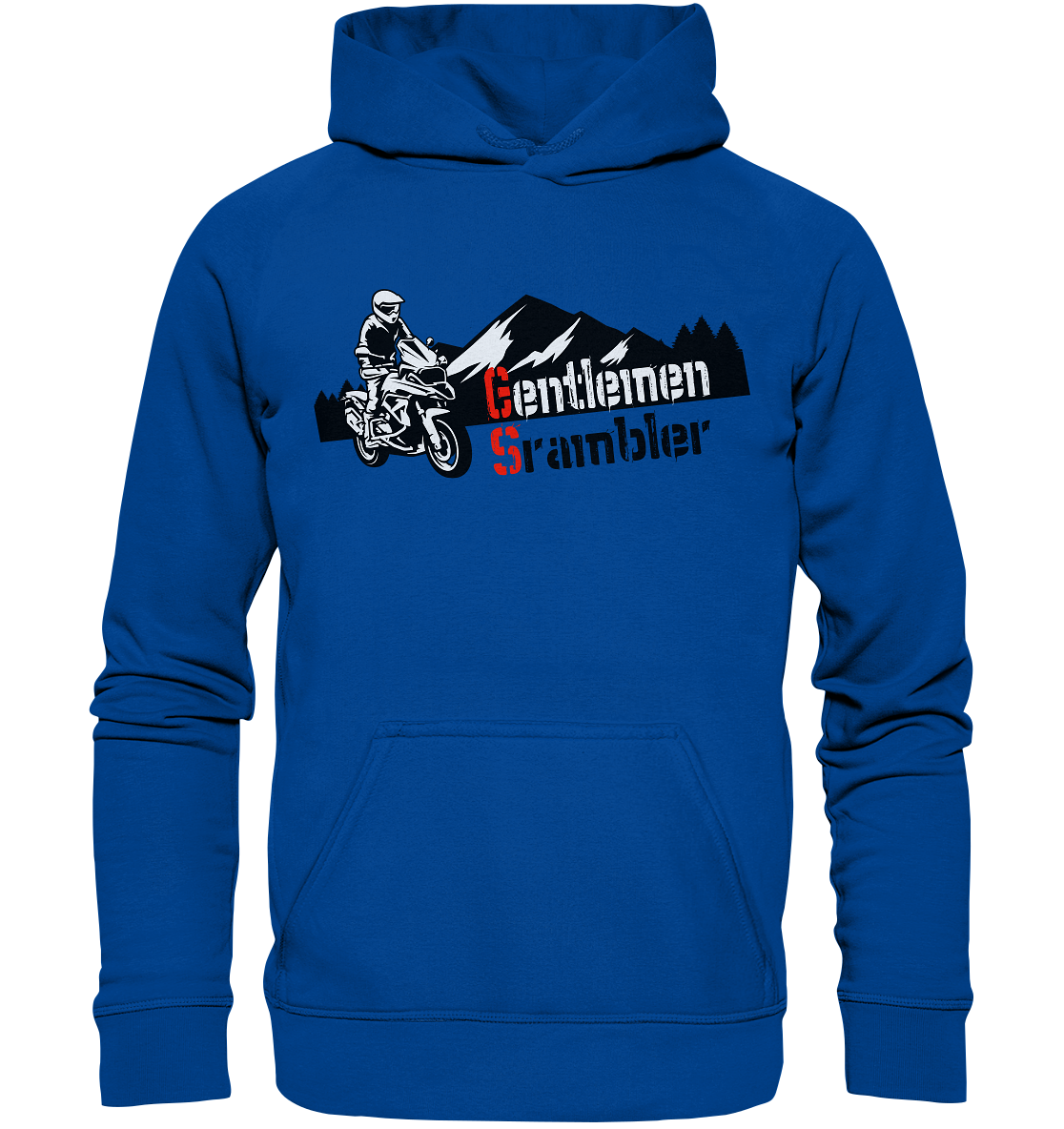 Gentlemen Scrambler - Abenteuer Biker - Basic Unisex Hoodie