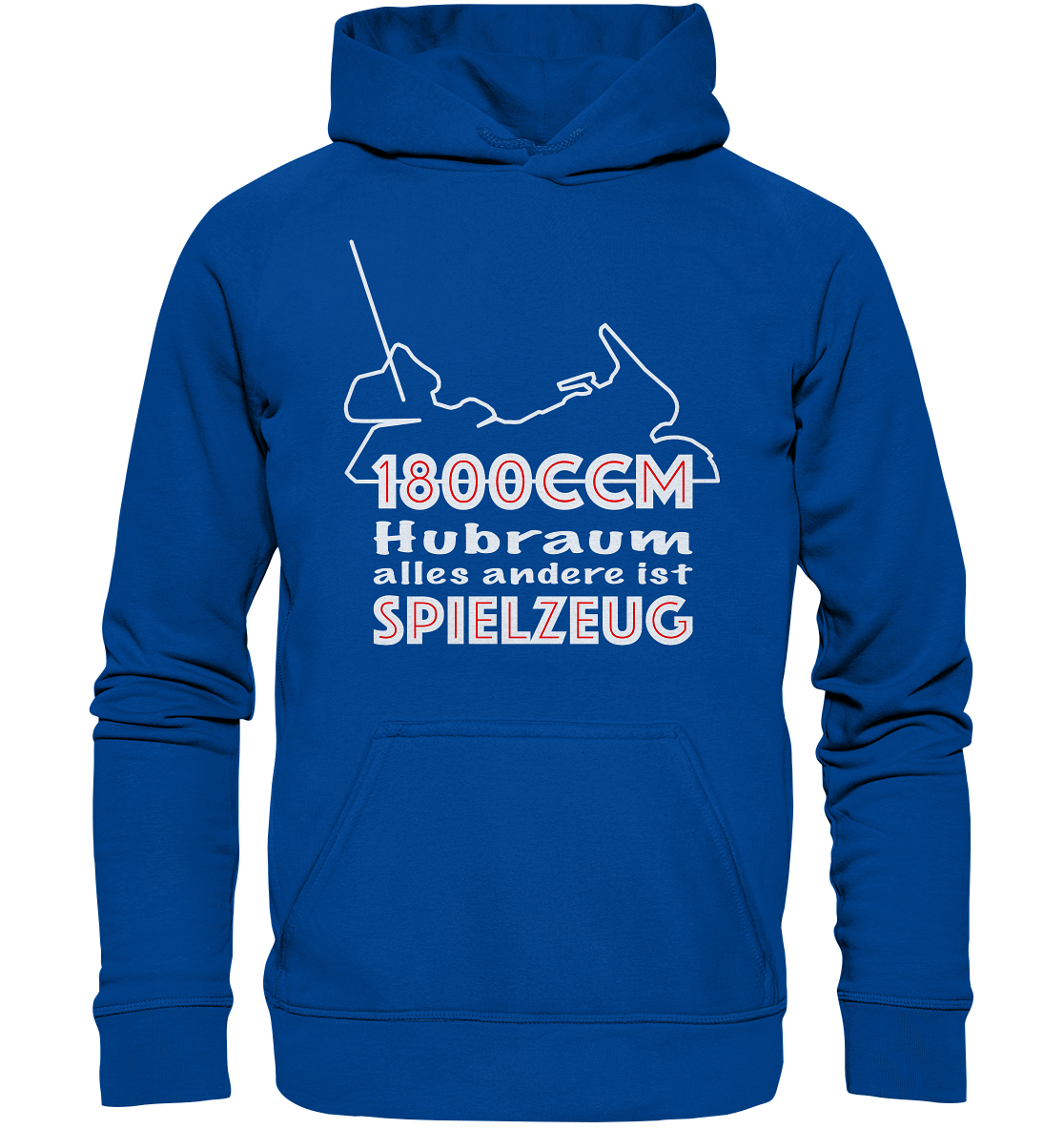 Goldwinger Spruch - 1800ccm Spielzeug - Basic Unisex Hoodie