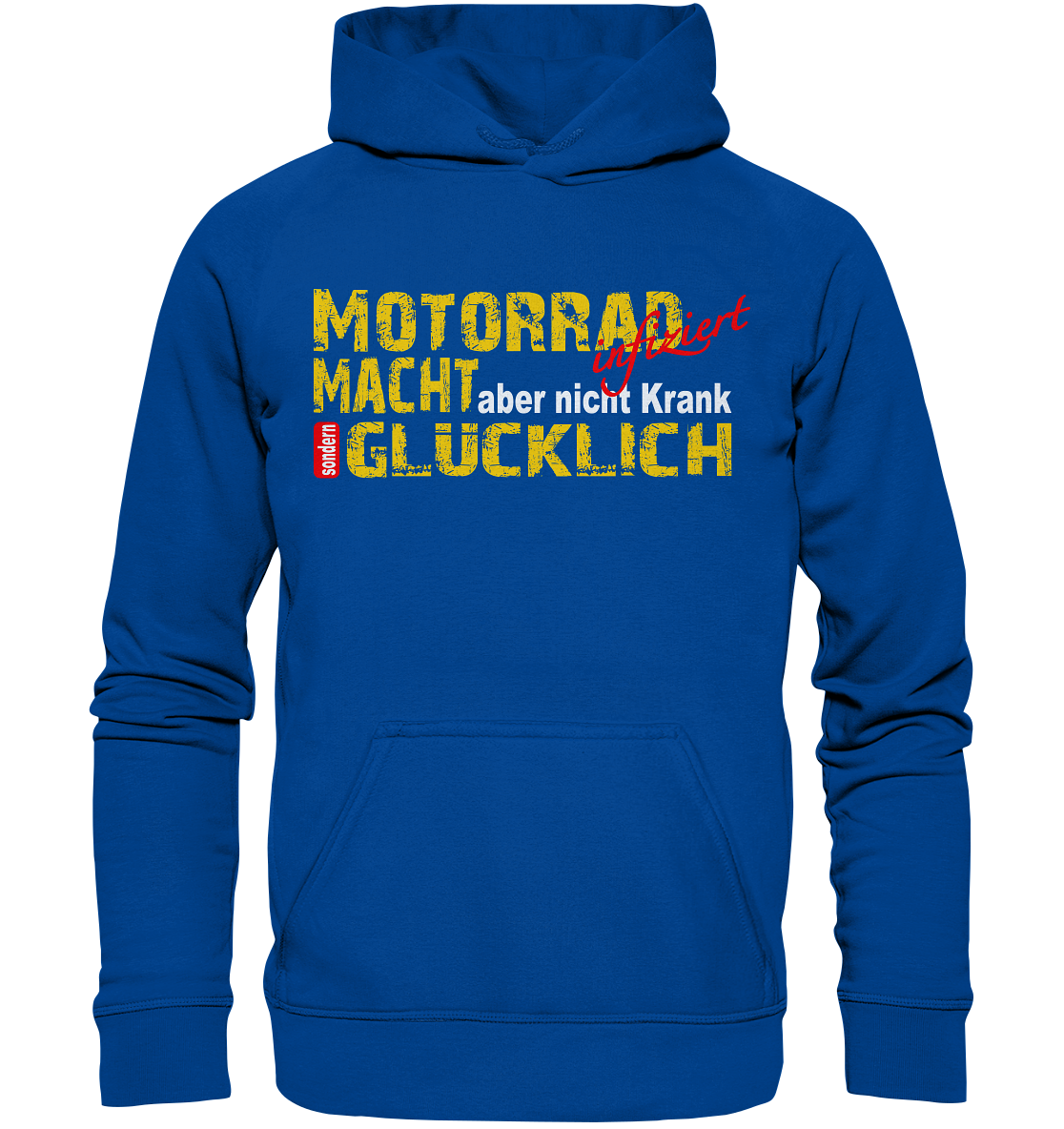Motorrad macht Glücklich - Basic Unisex Hoodie