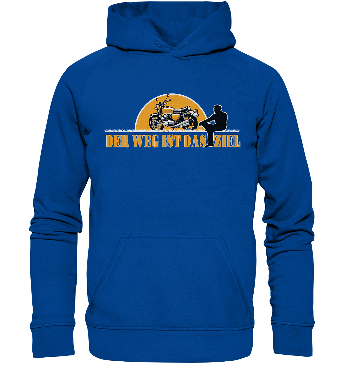 Der Weg ist das Ziel - Spruch für Biker - Basic Unisex Hoodie