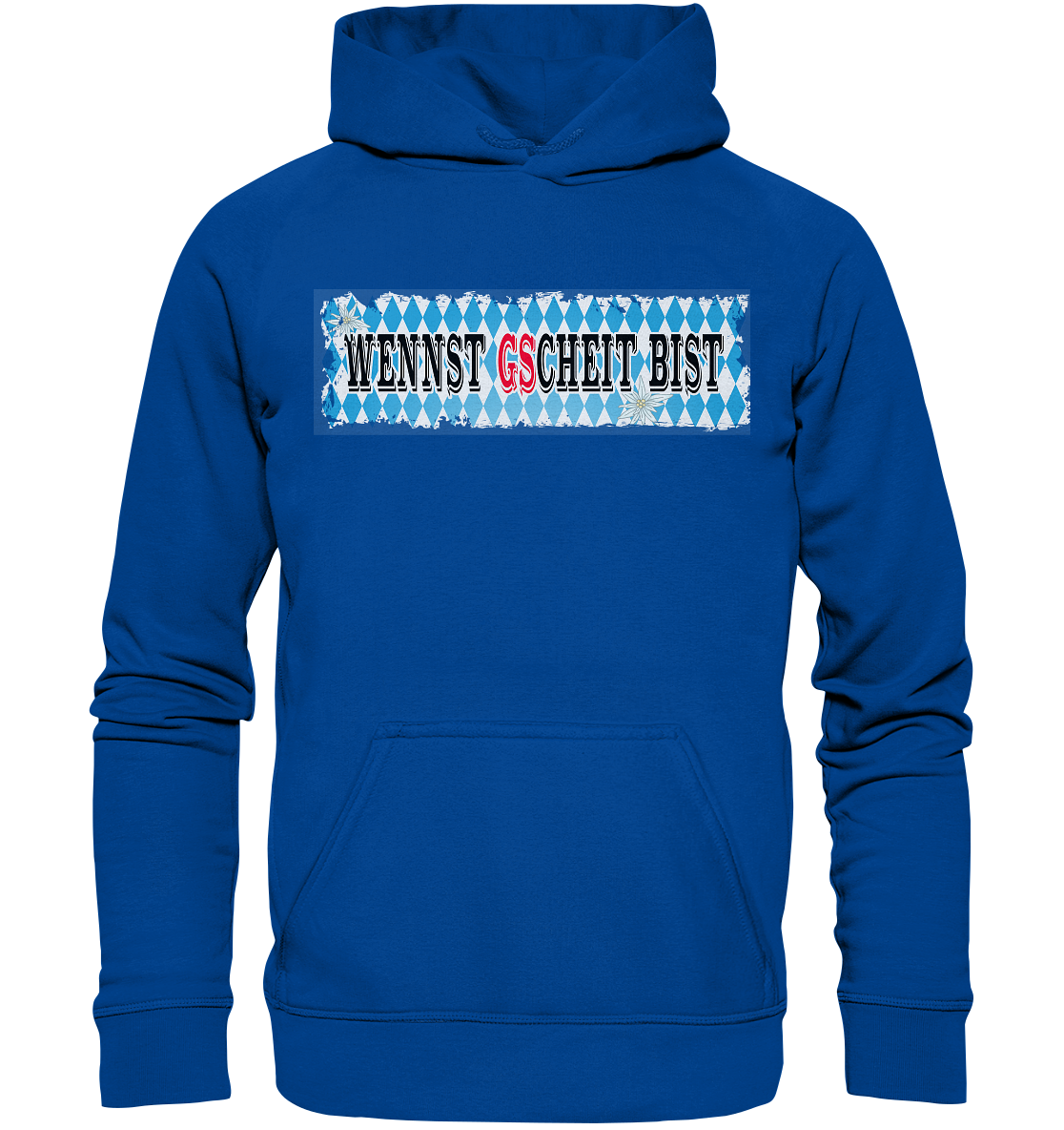 wennst GScheit bist - Spruch für bayrische Adventure Biker - Basic Unisex Hoodie