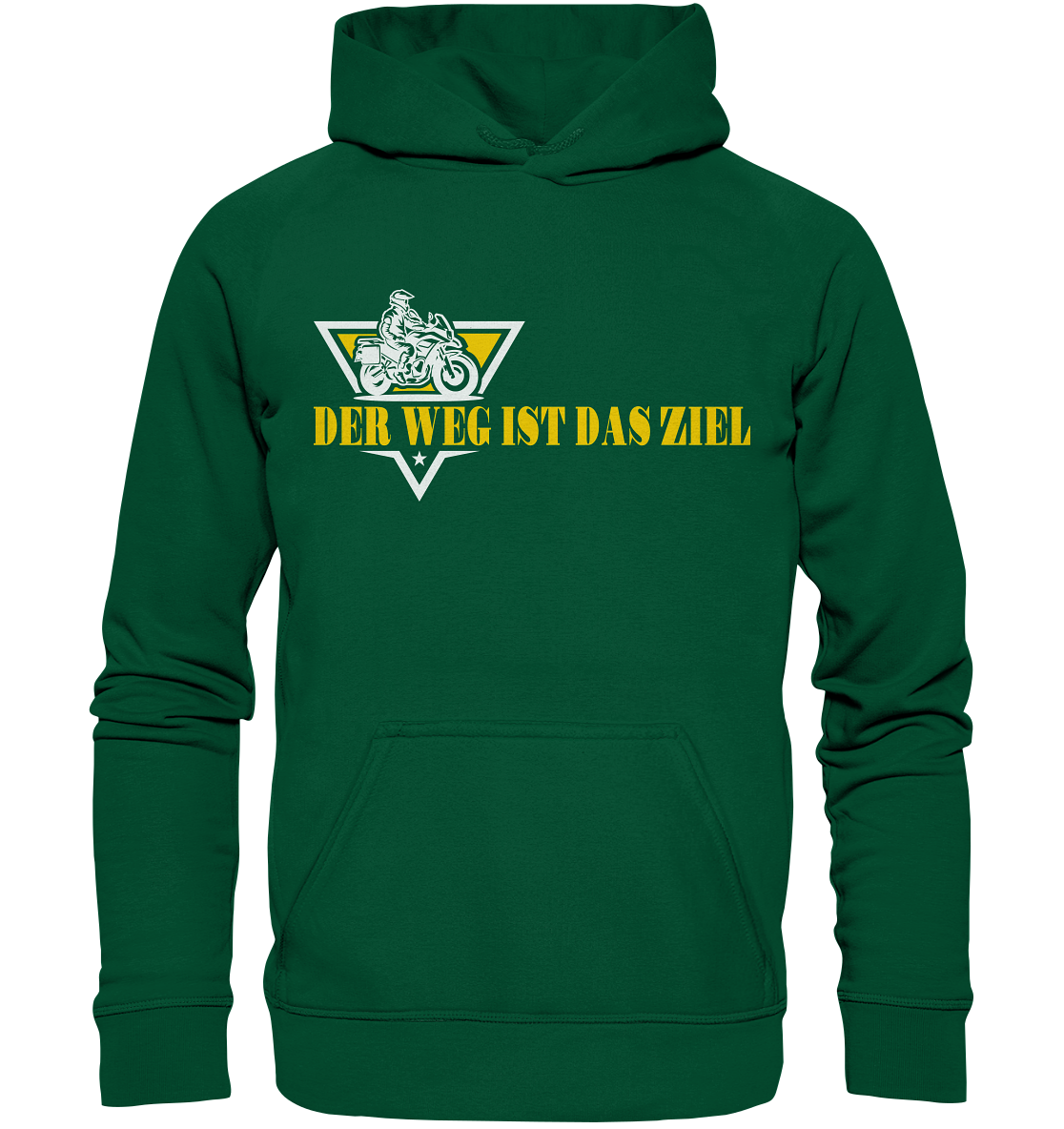 Der Weg ist das Ziel - Spruch für Biker - Basic Unisex Hoodie