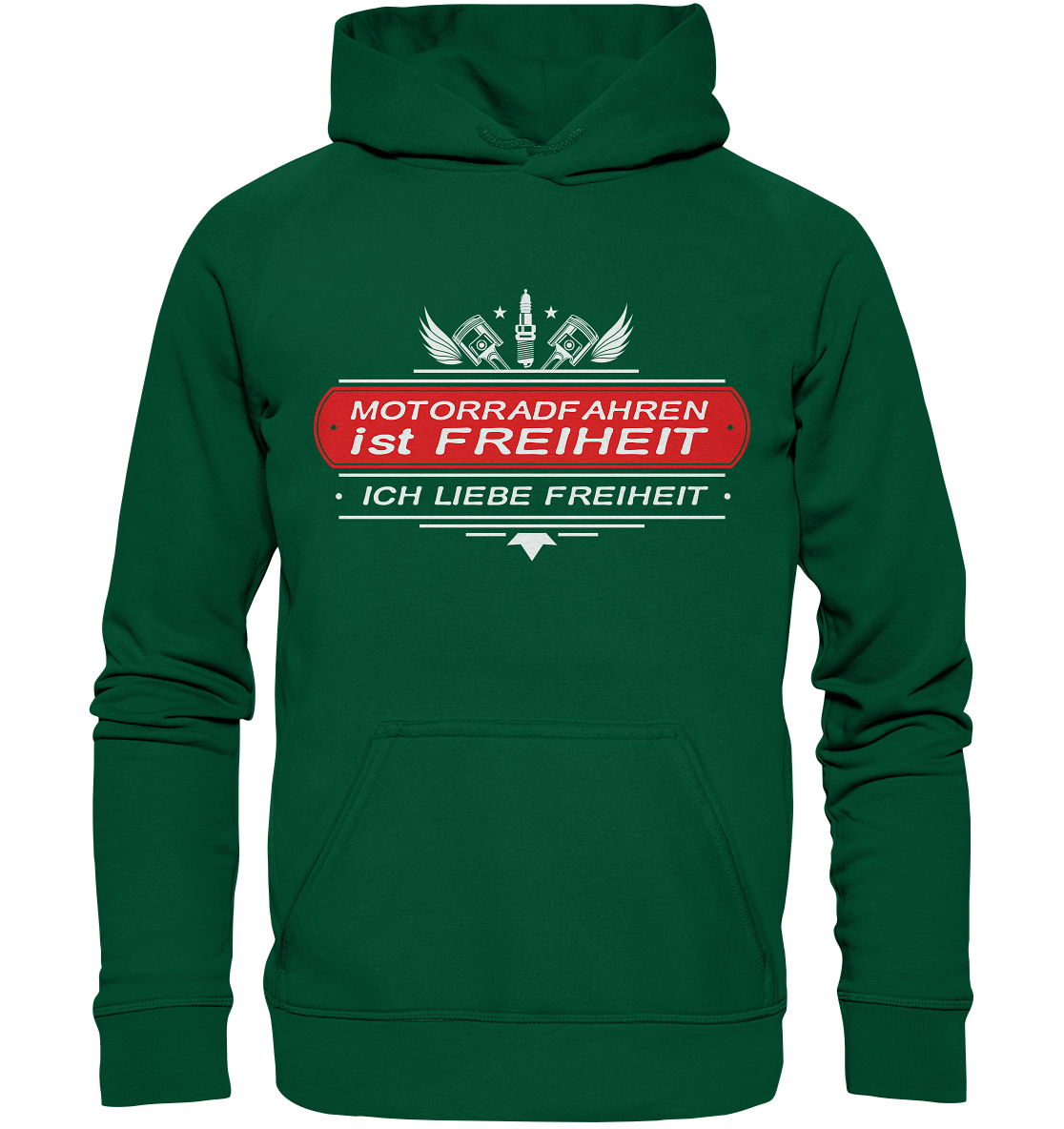 Motorradfahren ist Freiheit - Biker Spruch - Basic Unisex Hoodie