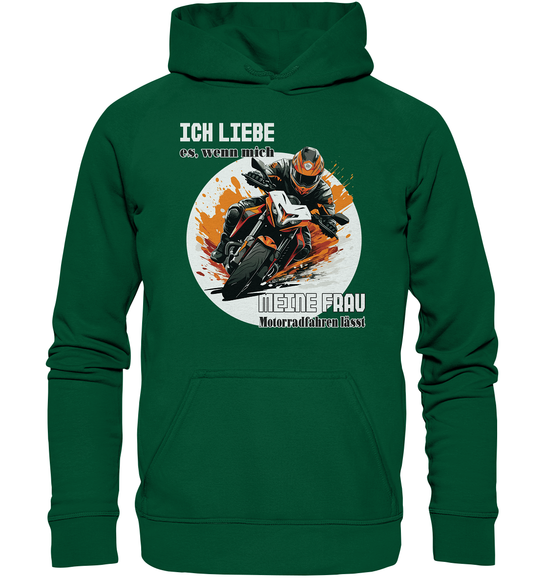 Ich liebe meine Frau - lustiger Biker Spruch - Basic Unisex Hoodie