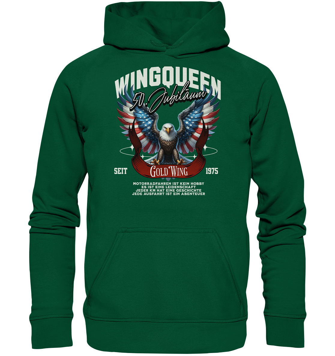 Goldwing Wing Queen 50 Jubiläum 1975 DE - Basic Unisex Hoodie