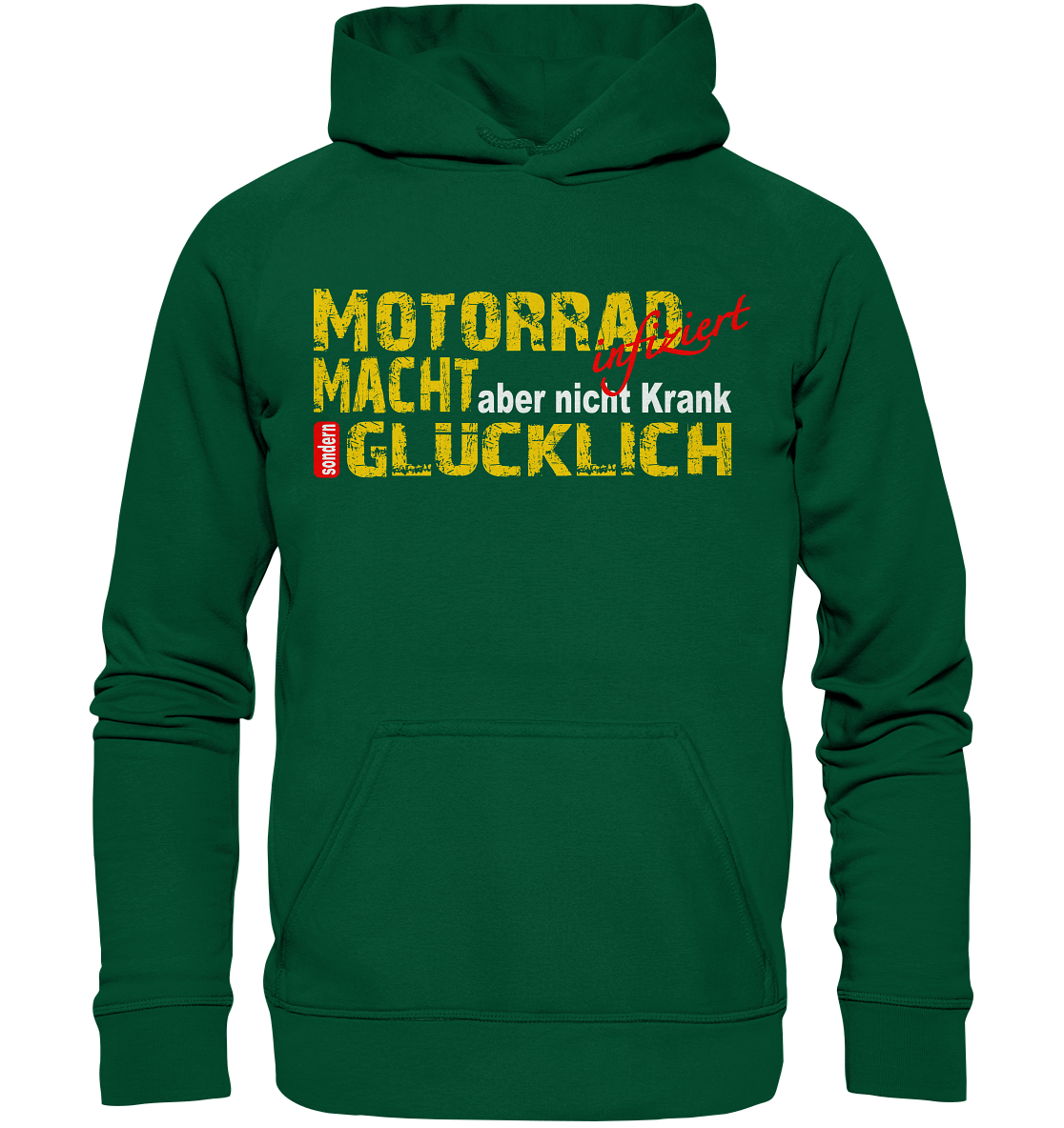 Motorrad macht Glücklich - Basic Unisex Hoodie