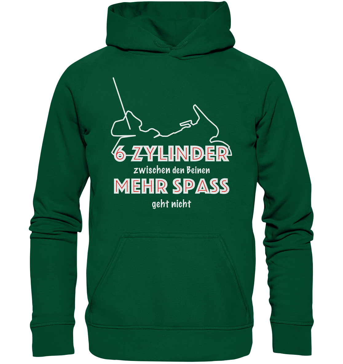Goldwinger Spruch - 6 Zylinder - Basic Unisex Hoodie