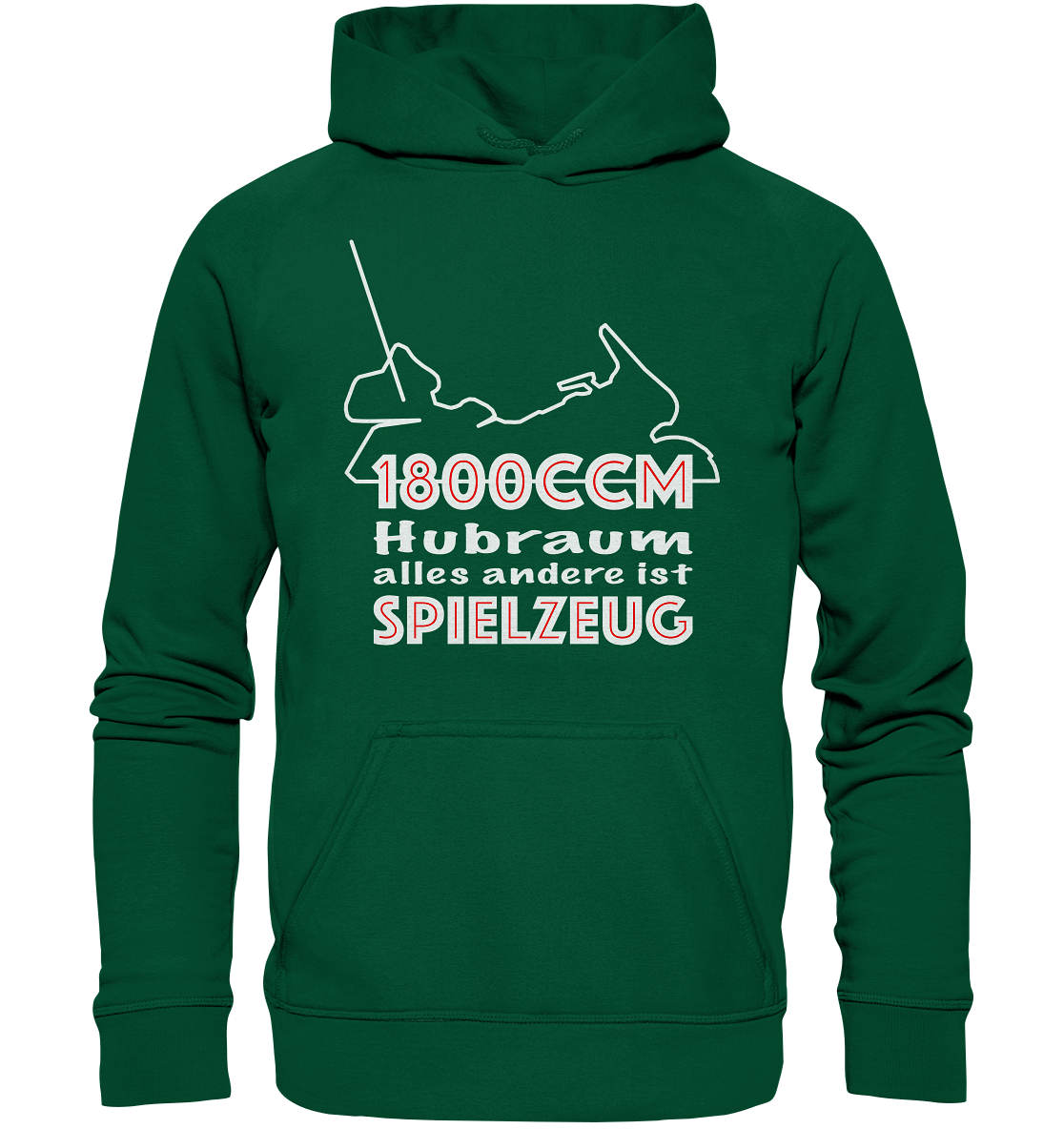 Goldwinger Spruch - 1800ccm Spielzeug - Basic Unisex Hoodie