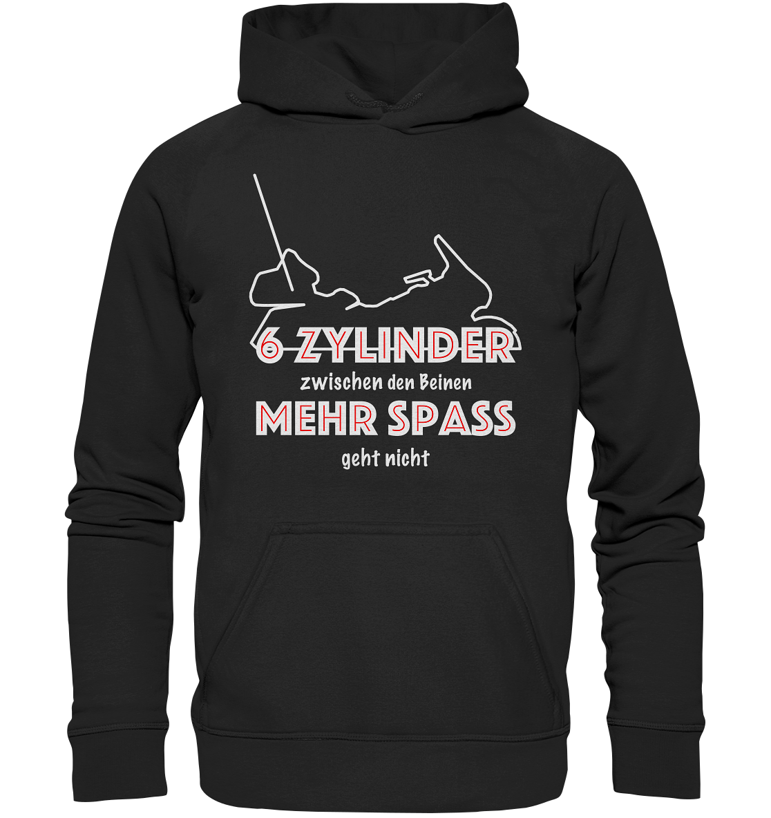 Goldwinger Spruch - 6 Zylinder - Basic Unisex Hoodie