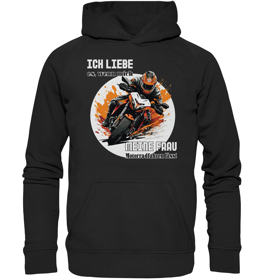 Ich liebe meine Frau - lustiger Biker Spruch - Basic Unisex Hoodie