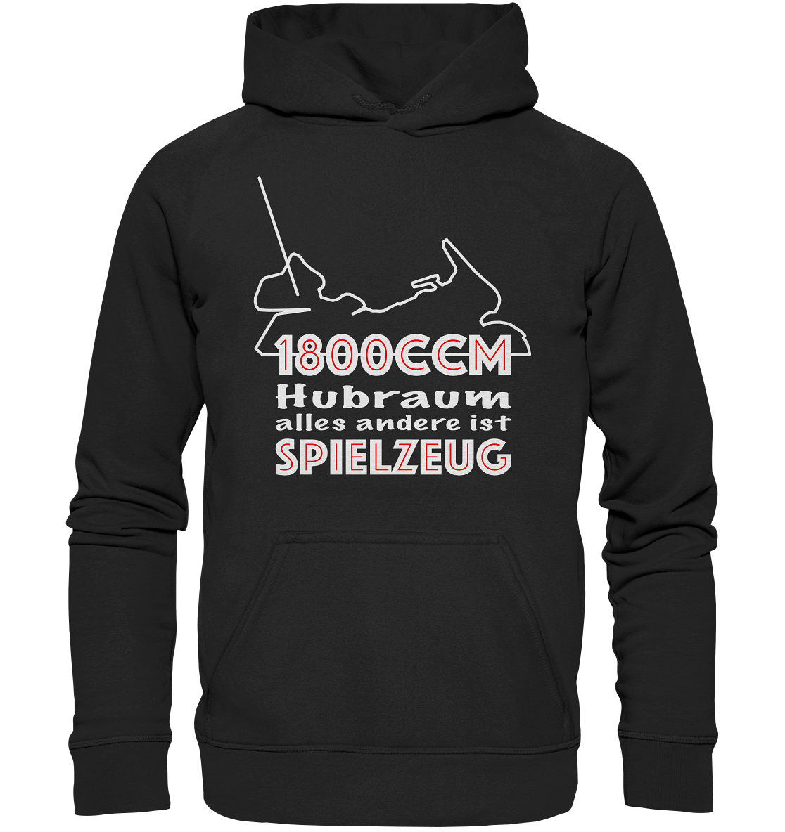 Goldwinger Spruch - 1800ccm Spielzeug - Basic Unisex Hoodie
