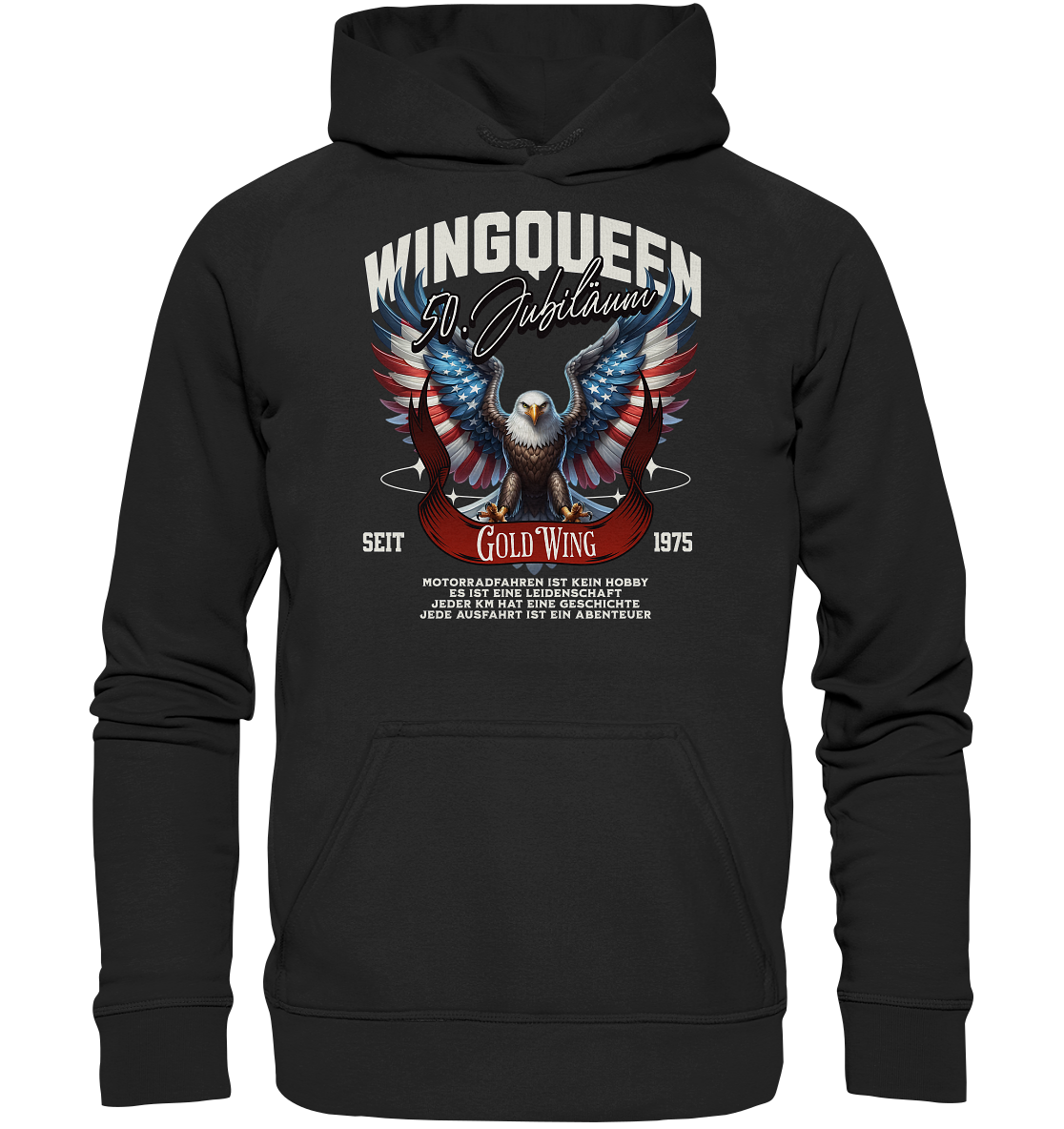 Goldwing Wing Queen 50 Jubiläum 1975 DE - Basic Unisex Hoodie