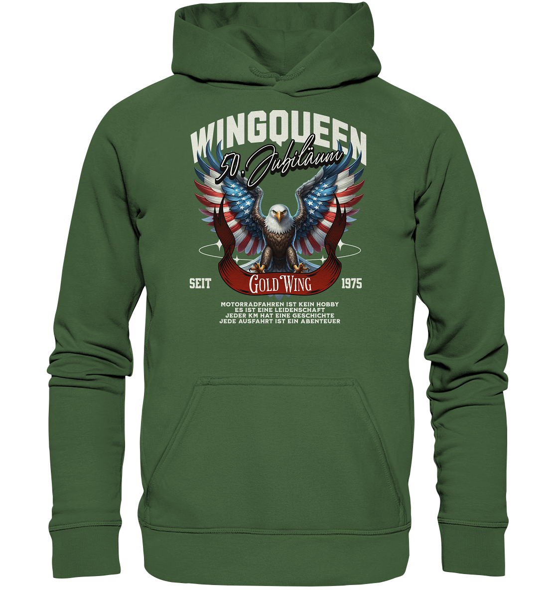 Goldwing Wing Queen 50 Jubiläum 1975 DE - Basic Unisex Hoodie