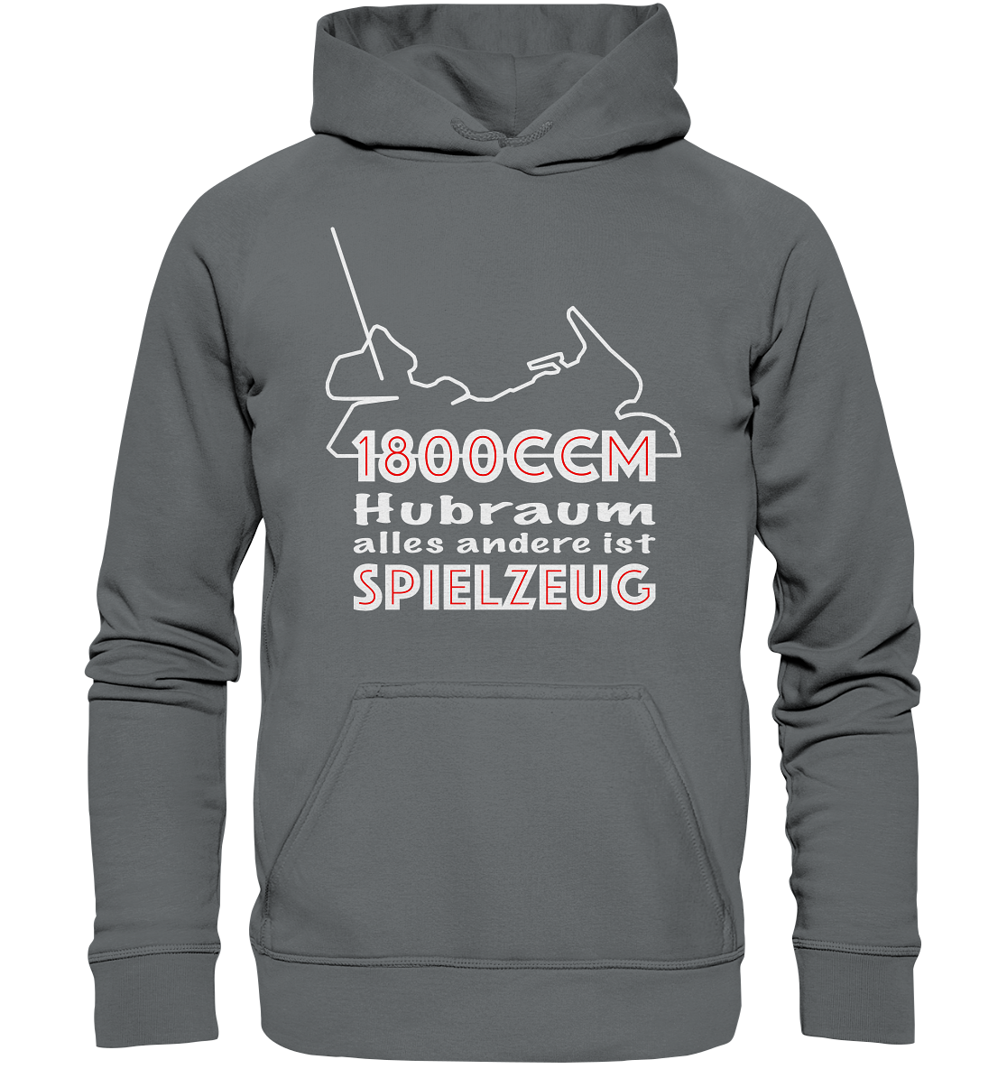 Goldwinger Spruch - 1800ccm Spielzeug - Basic Unisex Hoodie