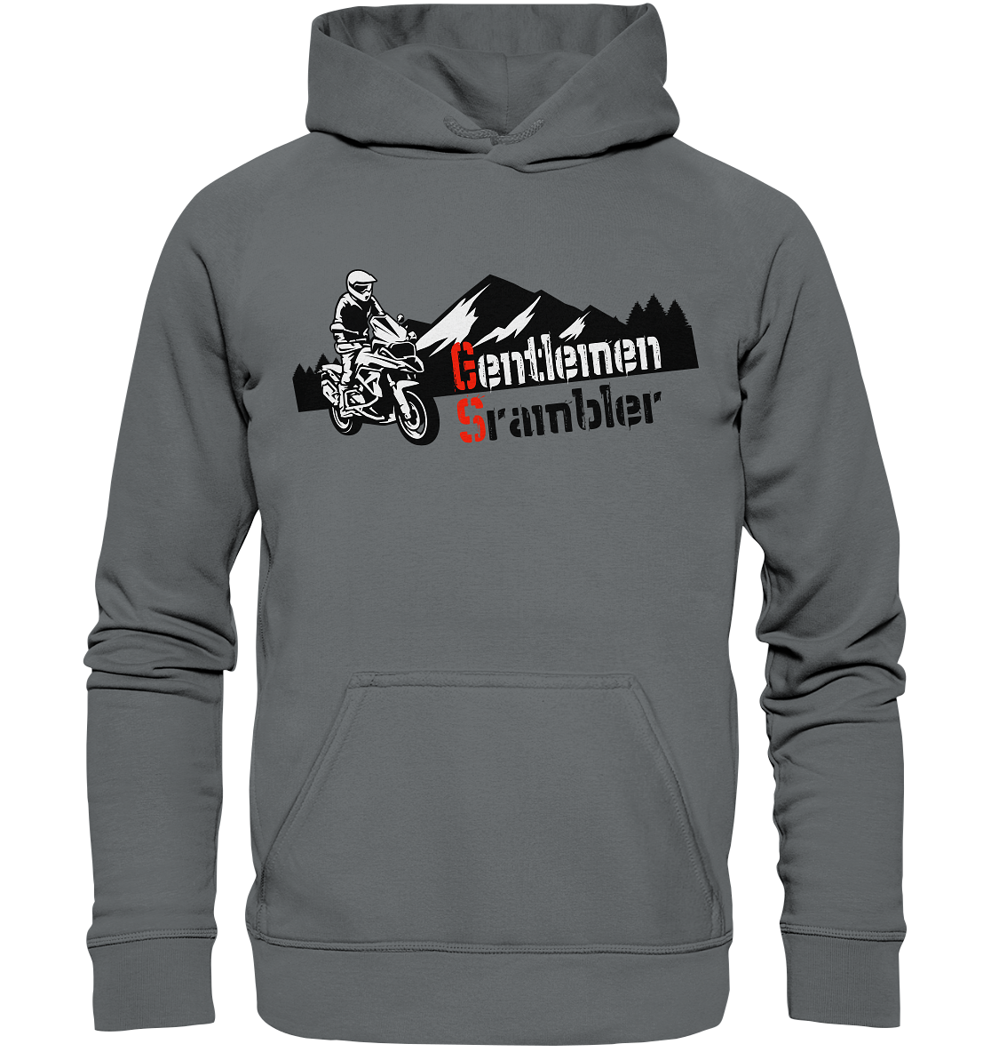 Gentlemen Scrambler - Abenteuer Biker - Basic Unisex Hoodie