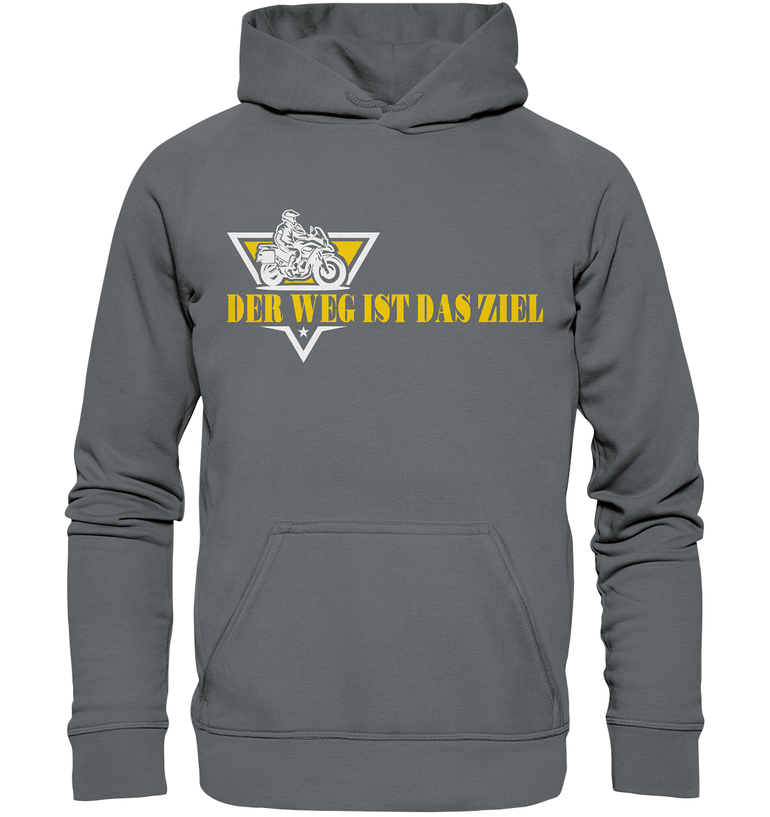 Der Weg ist das Ziel - Spruch für Biker - Basic Unisex Hoodie
