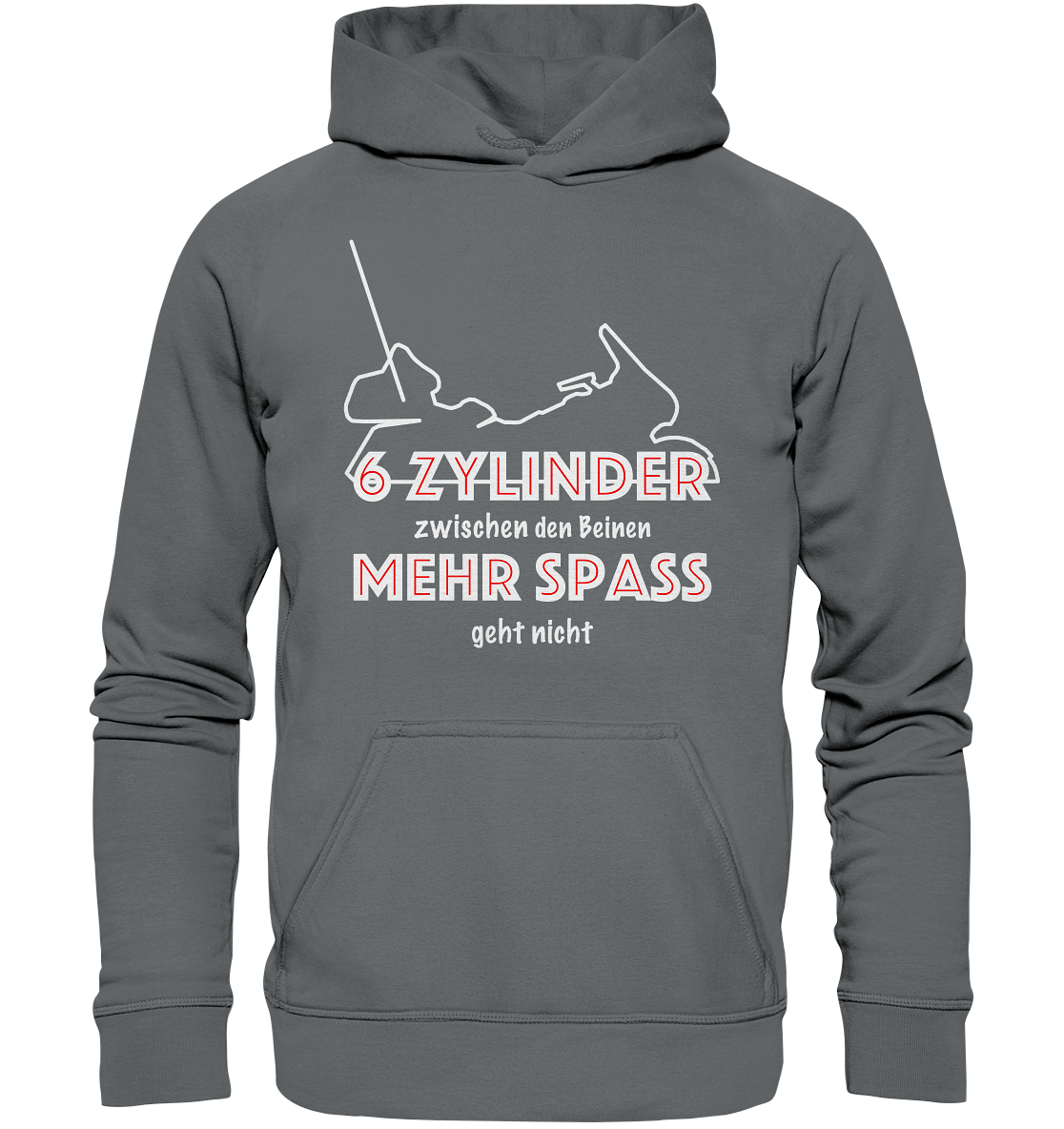 Goldwinger Spruch - 6 Zylinder - Basic Unisex Hoodie