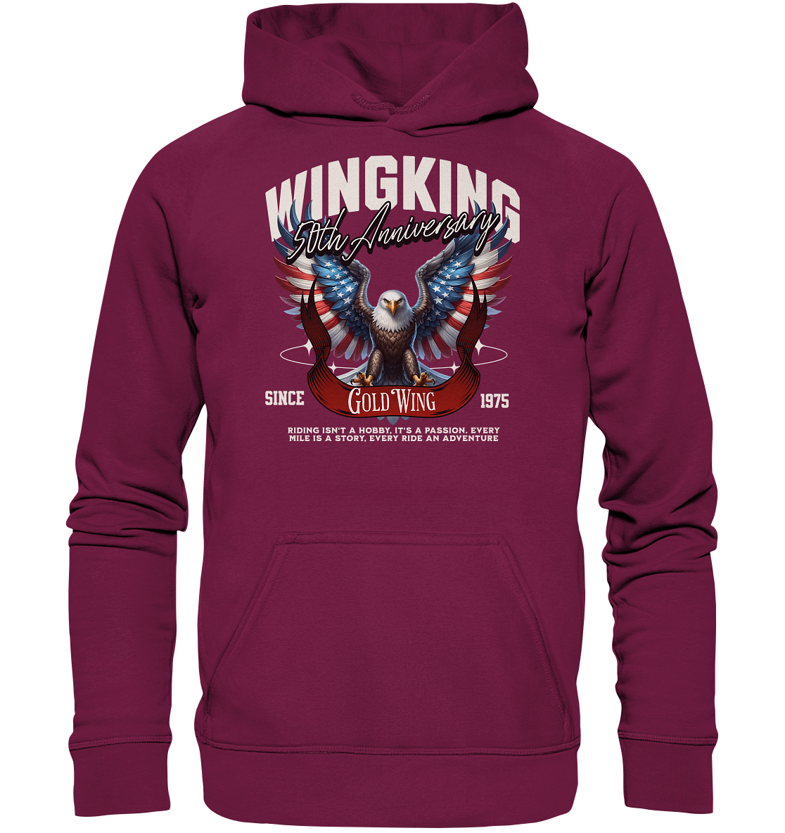 Goldwing Wing King 50 Jubiläum 1975 - Basic Unisex Hoodie
