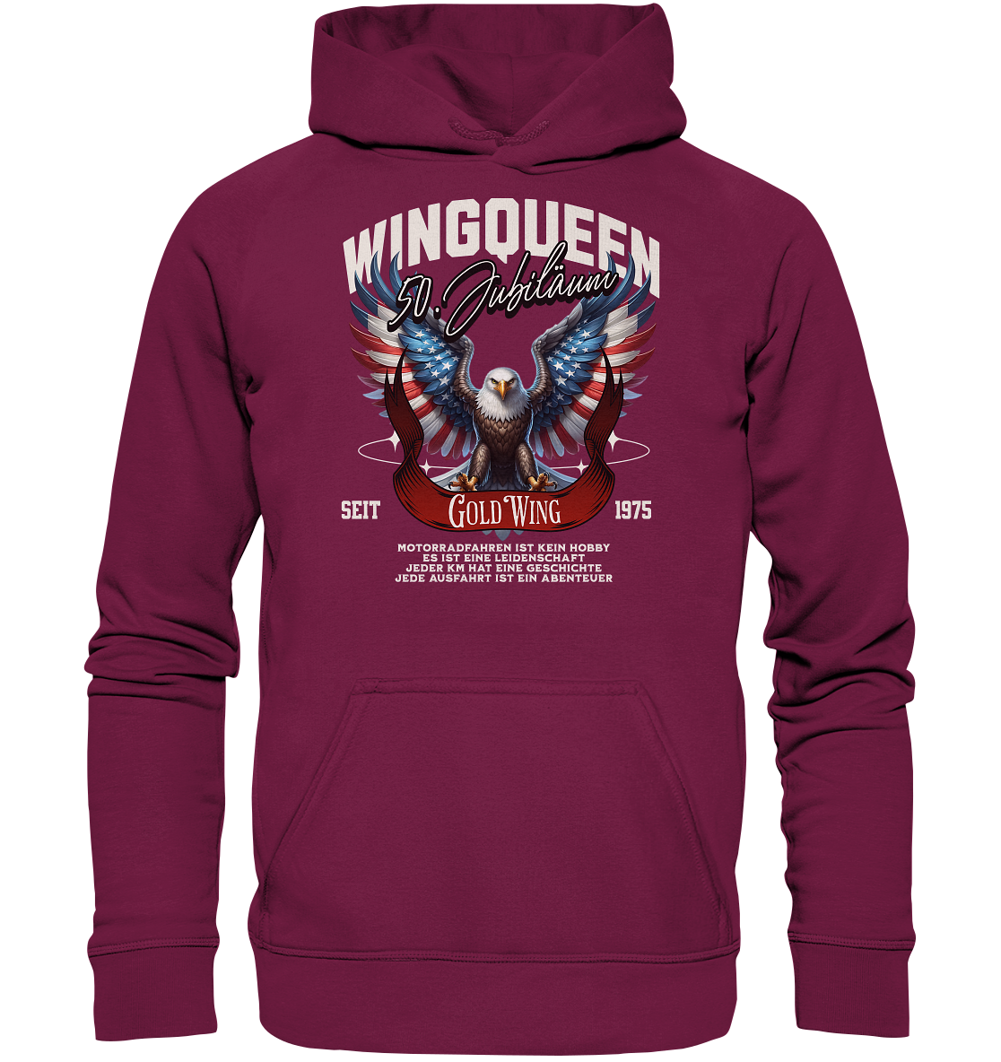 Goldwing Wing Queen 50 Jubiläum 1975 DE - Basic Unisex Hoodie