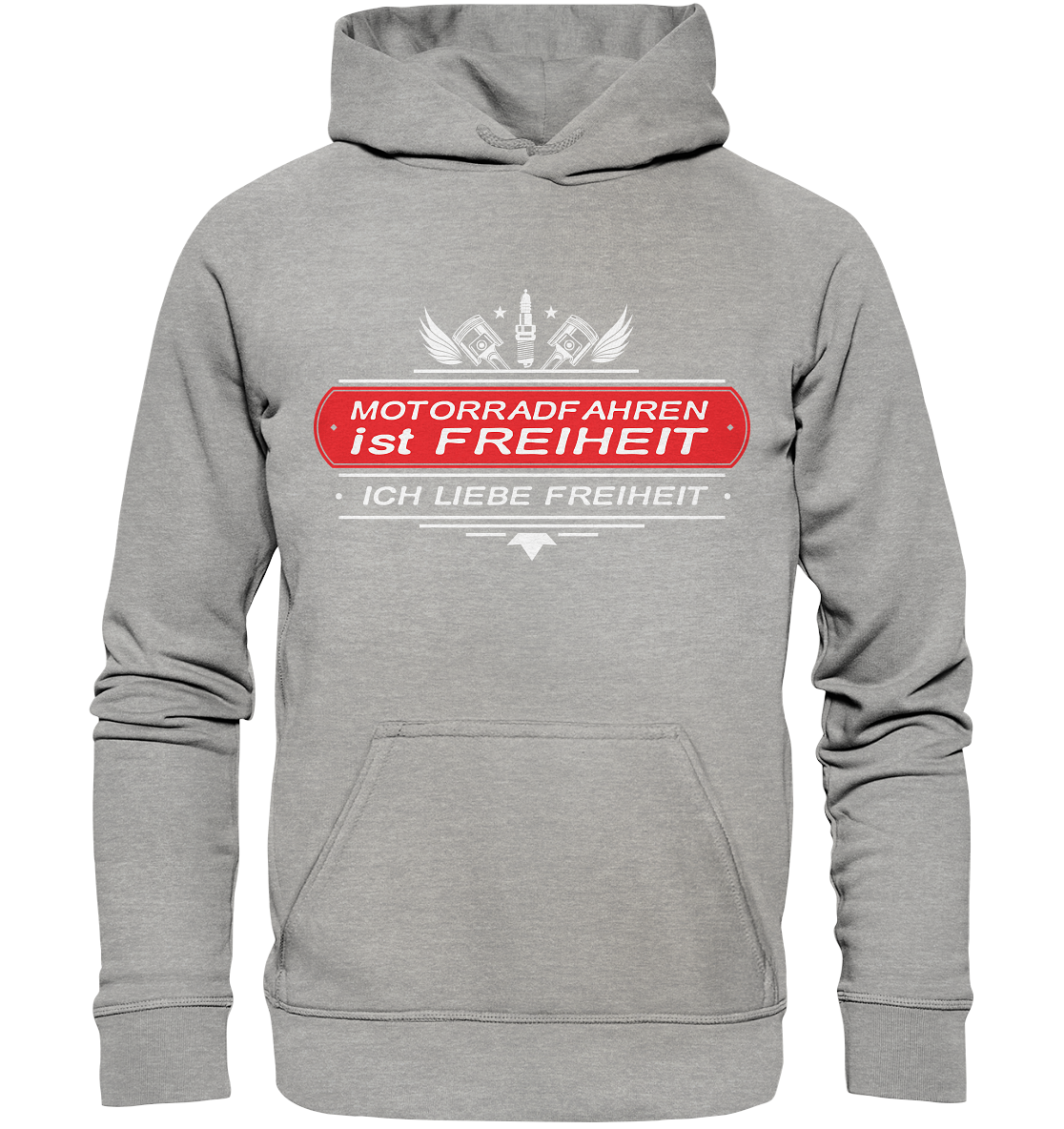 Motorradfahren ist Freiheit - Biker Spruch - Basic Unisex Hoodie