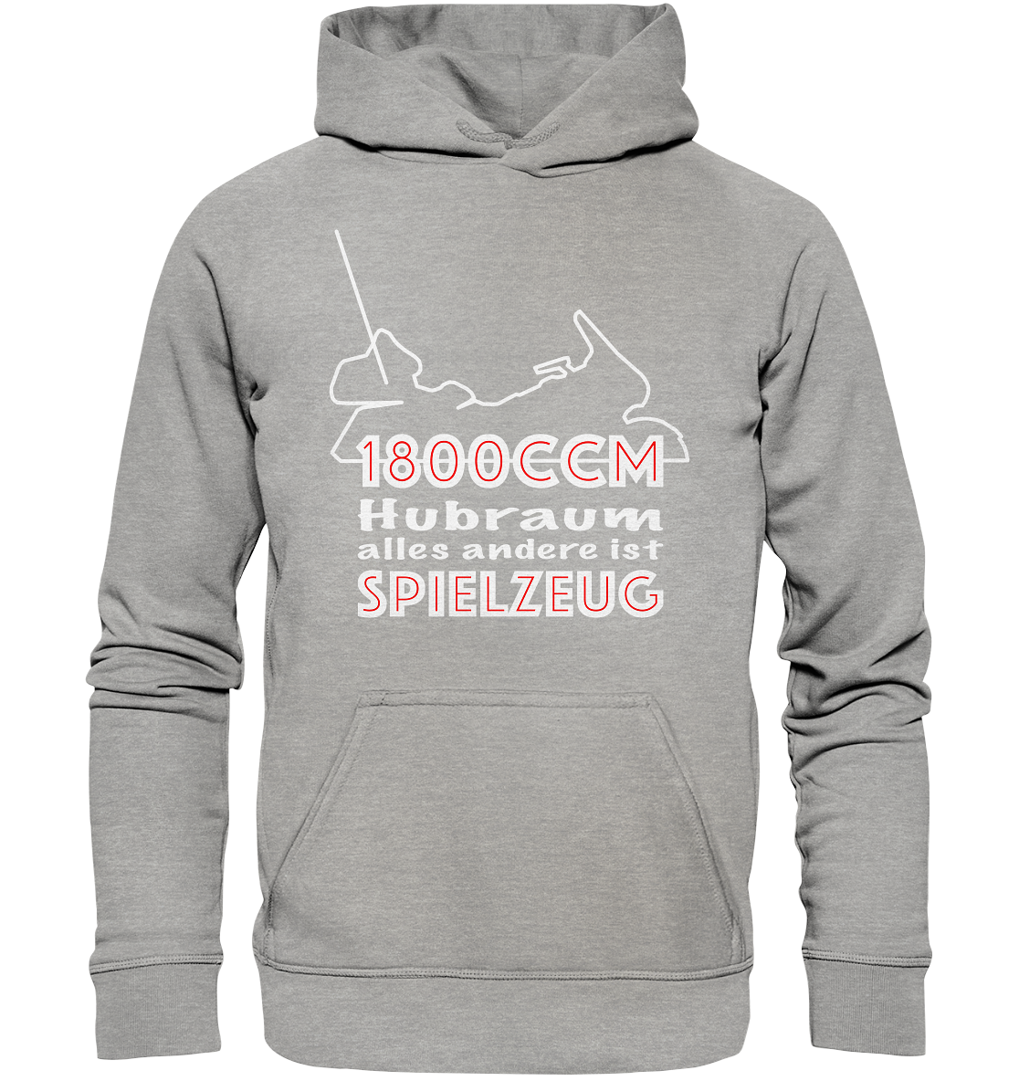 Goldwinger Spruch - 1800ccm Spielzeug - Basic Unisex Hoodie
