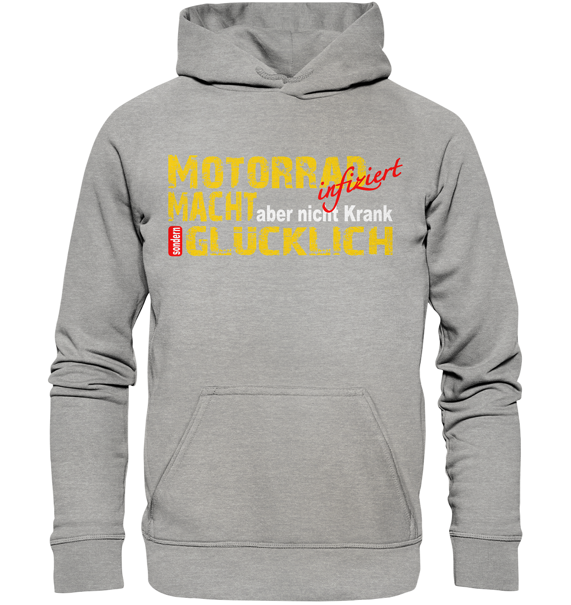 Motorrad macht Glücklich - Basic Unisex Hoodie