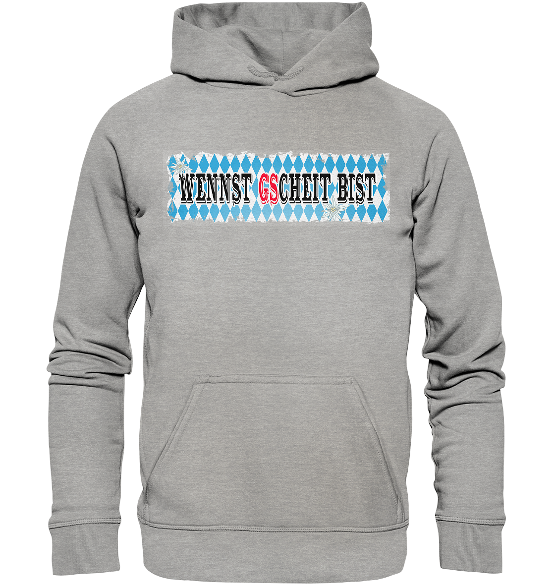 wennst GScheit bist - Spruch für bayrische Adventure Biker - Basic Unisex Hoodie