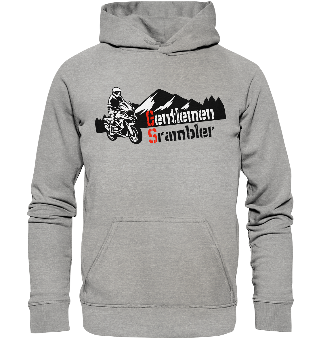 Gentlemen Scrambler - Abenteuer Biker - Basic Unisex Hoodie