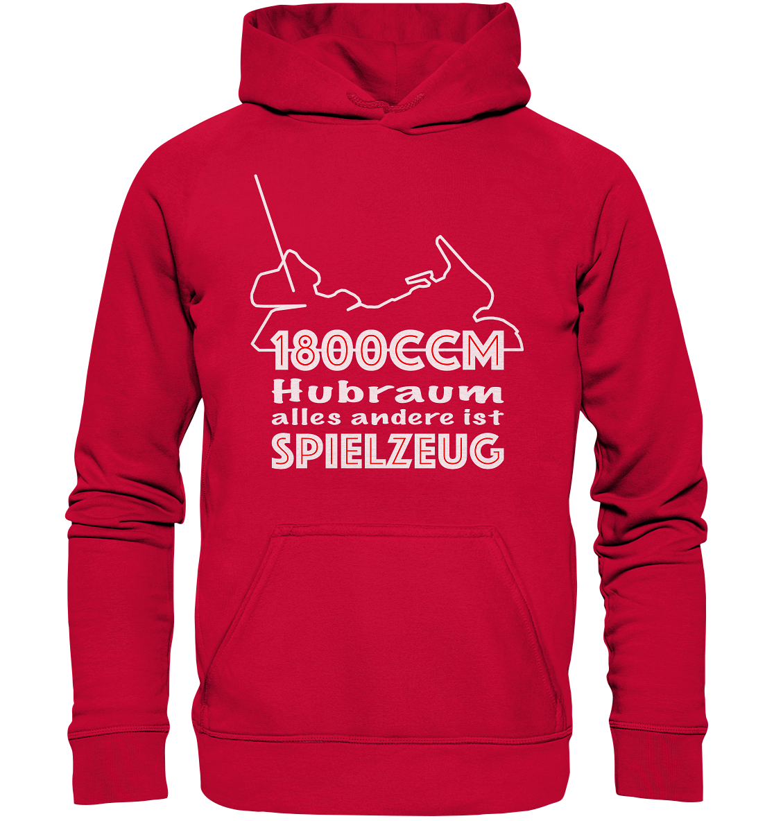Goldwinger Spruch - 1800ccm Spielzeug - Basic Unisex Hoodie