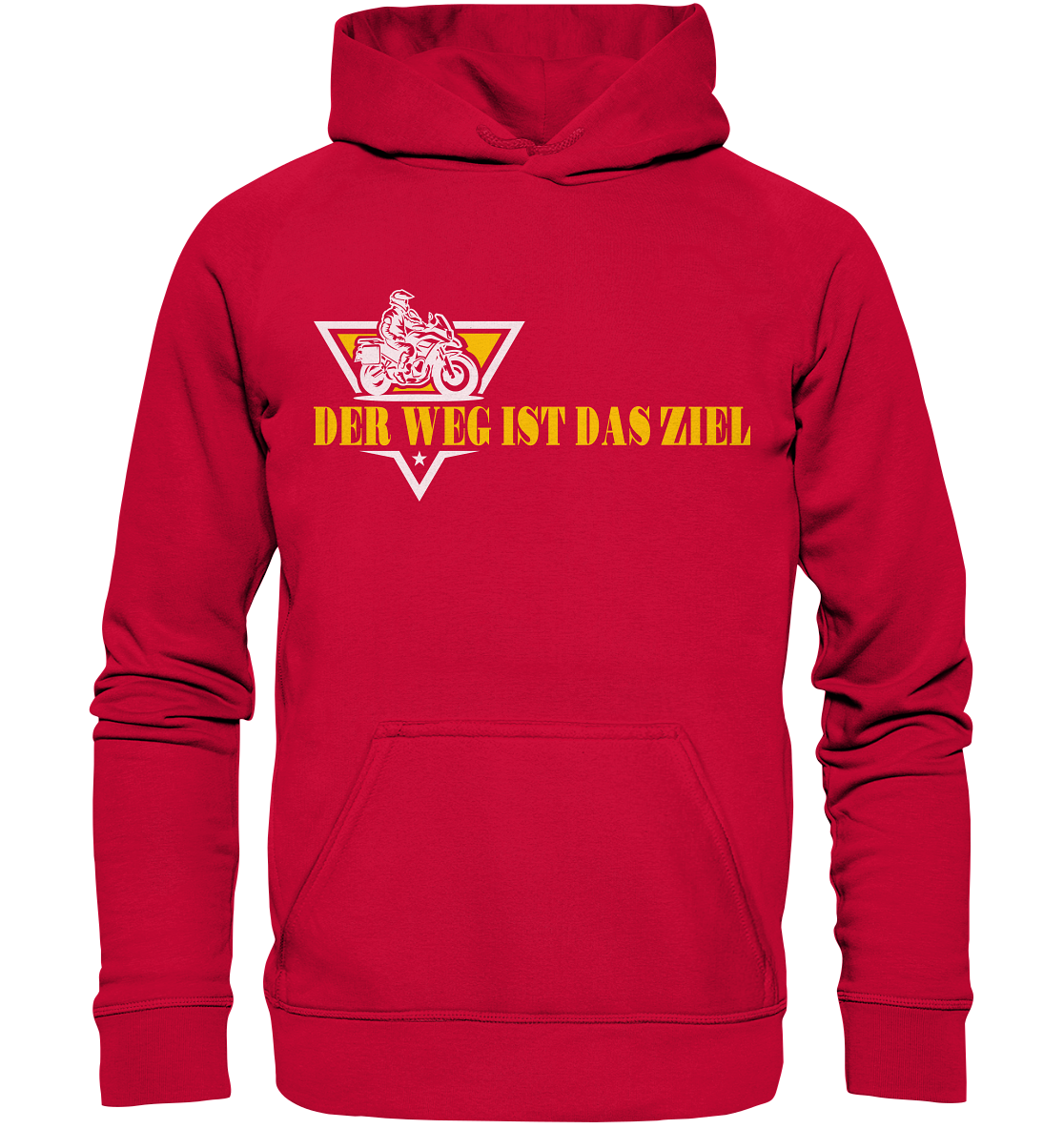 Der Weg ist das Ziel - Spruch für Biker - Basic Unisex Hoodie