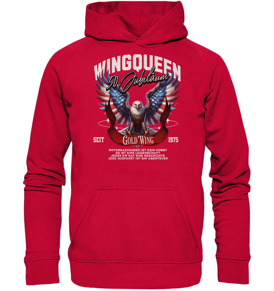Goldwing Wing Queen 50 Jubiläum 1975 DE - Basic Unisex Hoodie