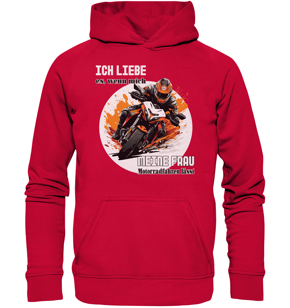Ich liebe meine Frau - lustiger Biker Spruch - Basic Unisex Hoodie