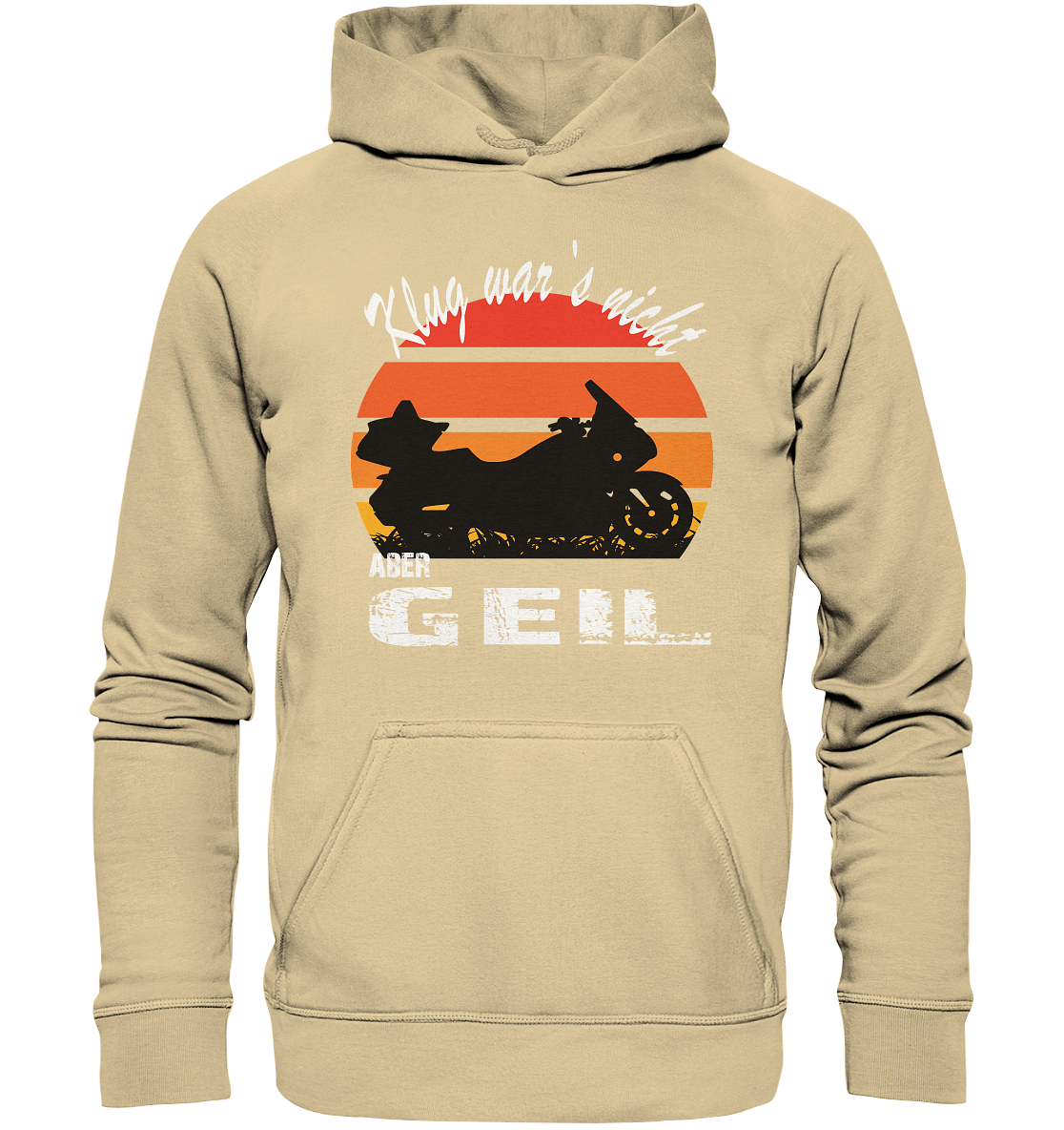 Goldwinger Spruch - Klug war`s nicht aber geil - Basic Unisex Hoodie