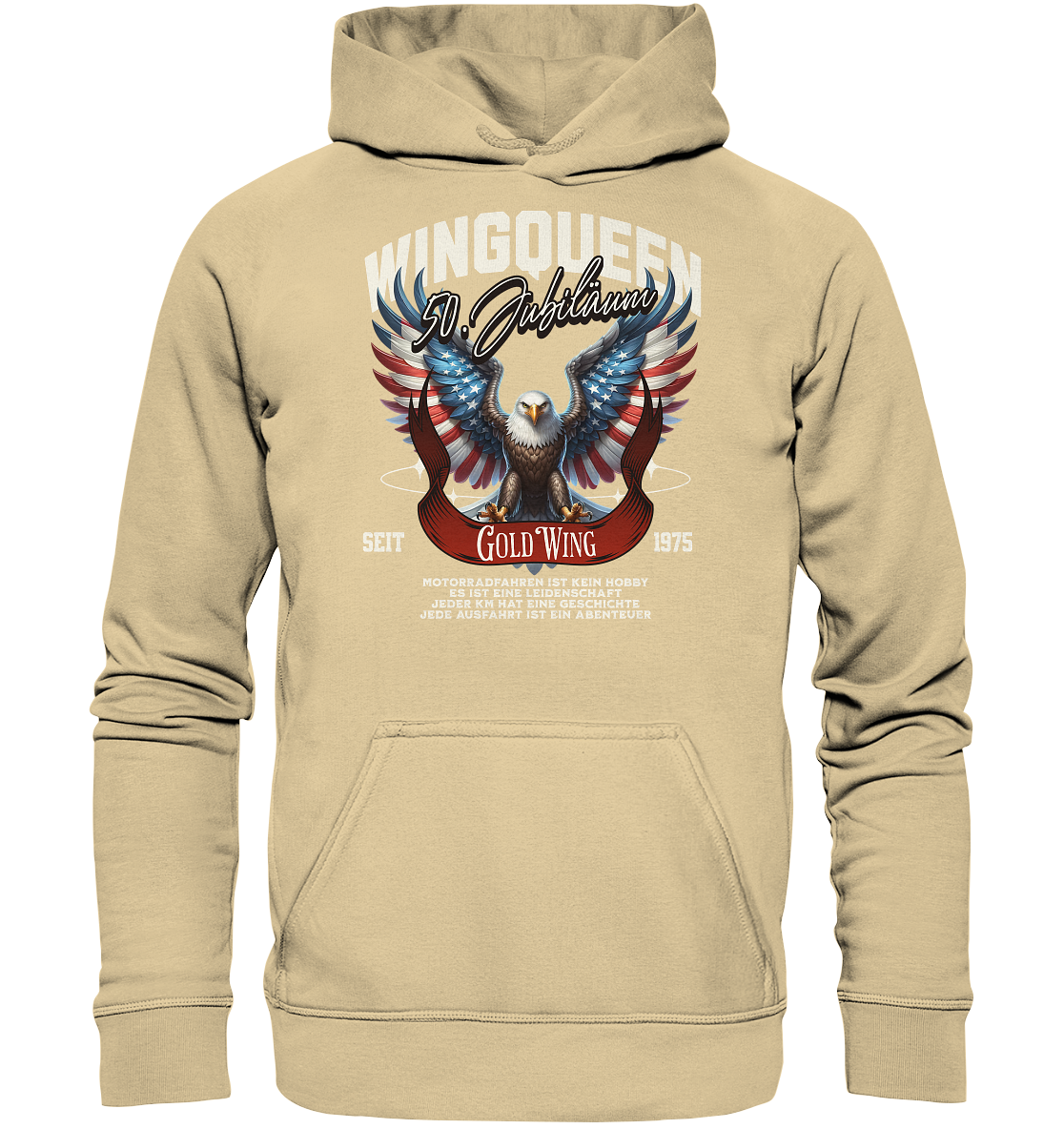 Goldwing Wing Queen 50 Jubiläum 1975 DE - Basic Unisex Hoodie