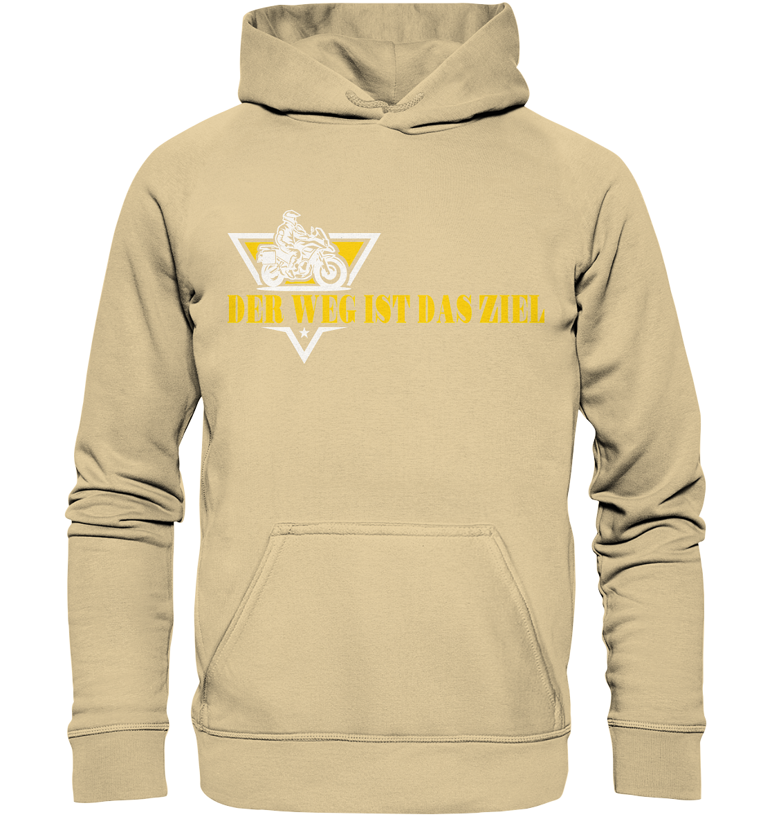 Der Weg ist das Ziel - Spruch für Biker - Basic Unisex Hoodie