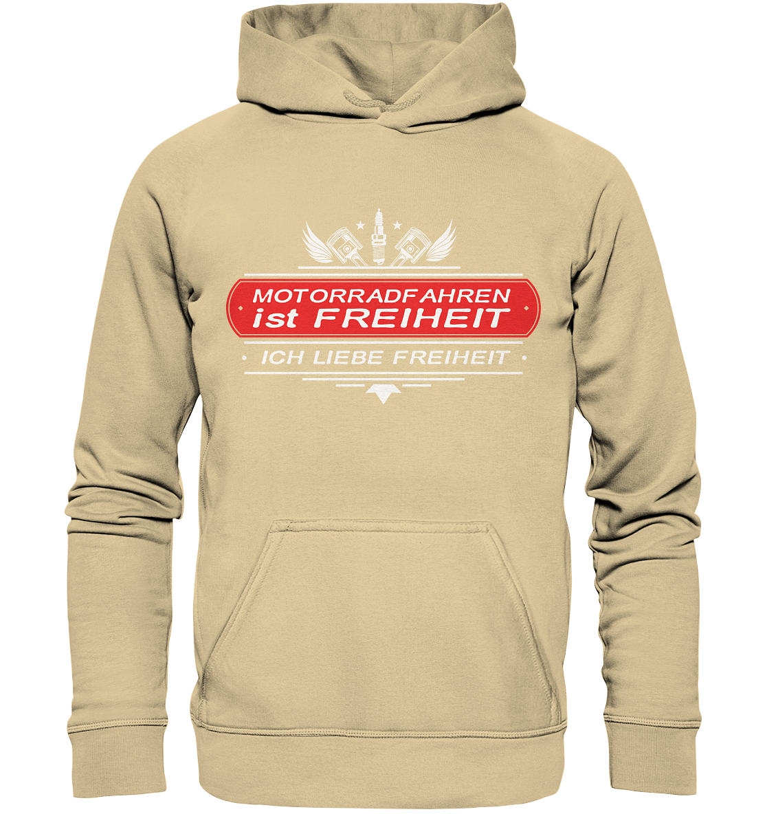 Motorradfahren ist Freiheit - Biker Spruch - Basic Unisex Hoodie