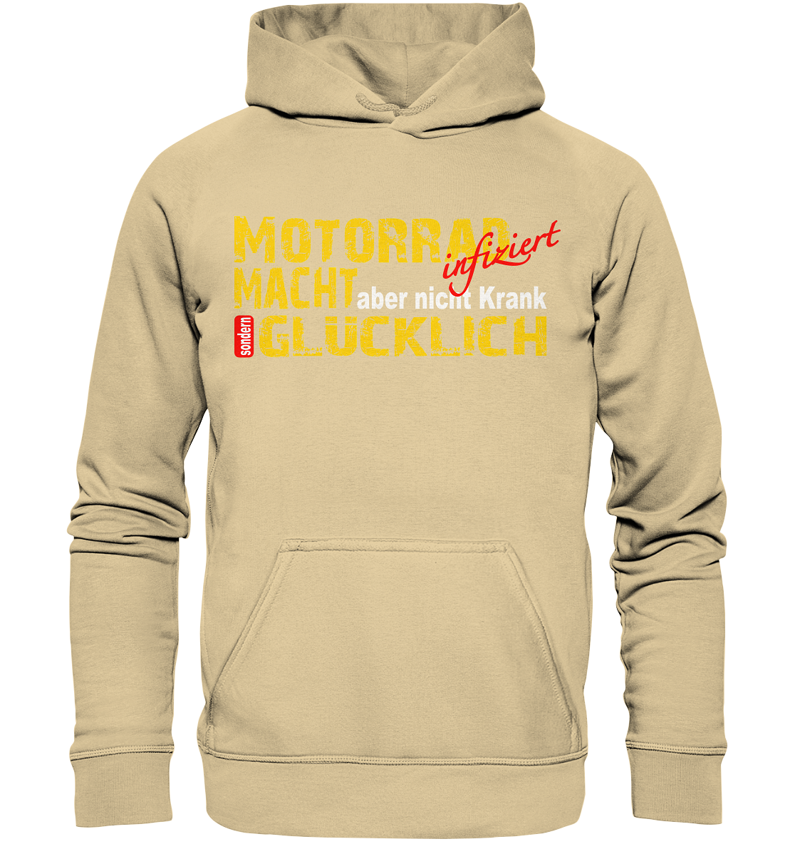 Motorrad macht Glücklich - Basic Unisex Hoodie