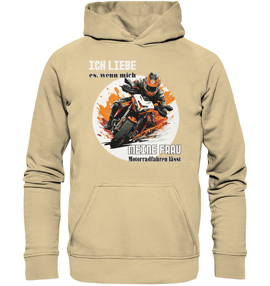 Ich liebe meine Frau - lustiger Biker Spruch - Basic Unisex Hoodie