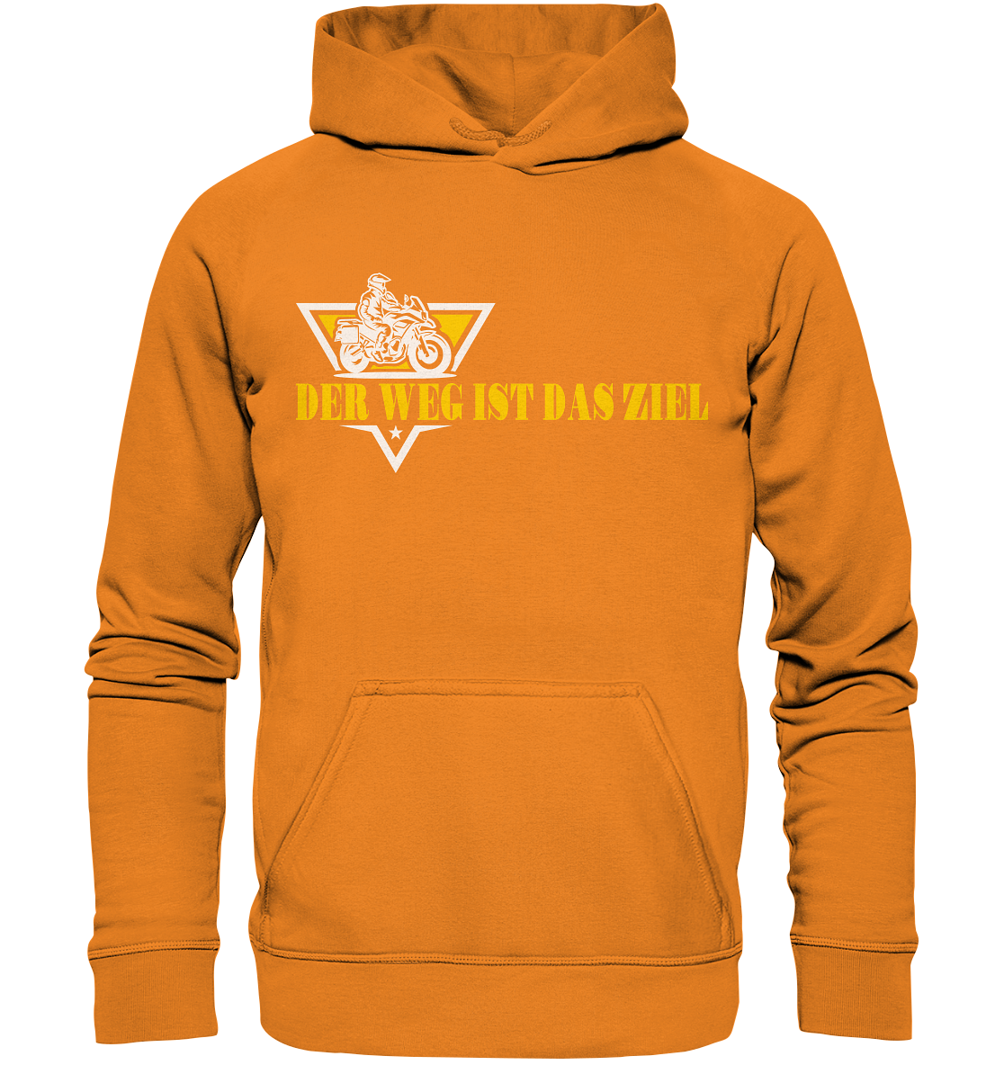 Der Weg ist das Ziel - Spruch für Biker - Basic Unisex Hoodie